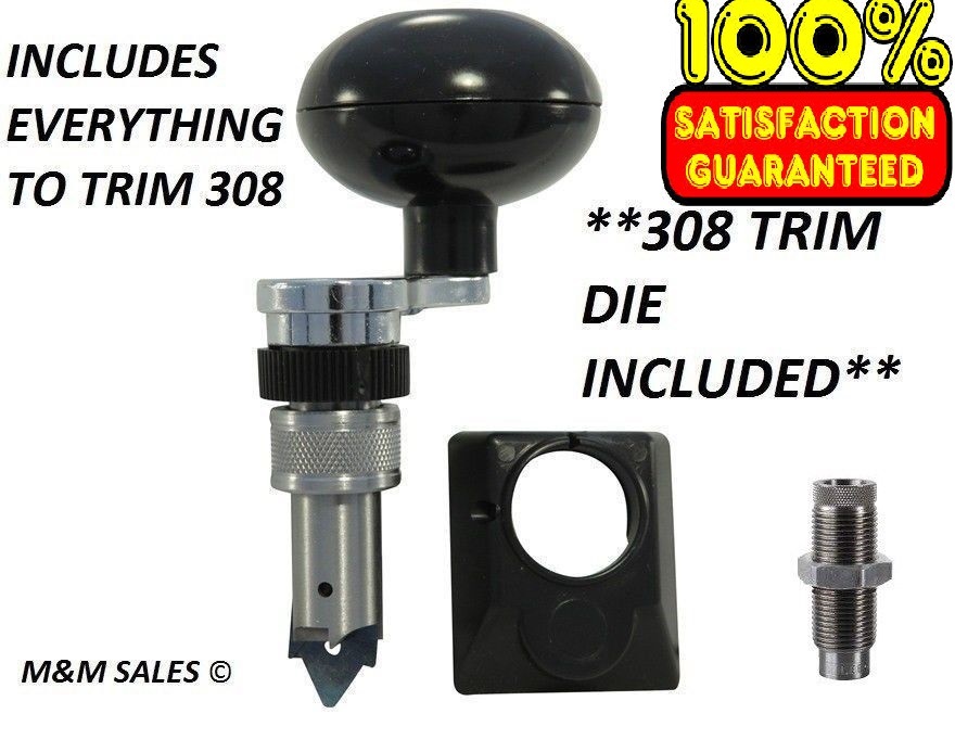 NEW Lee Deluxe Quick Trim Case Trimmer & 308 Trim Die - Everything to trim 308!!