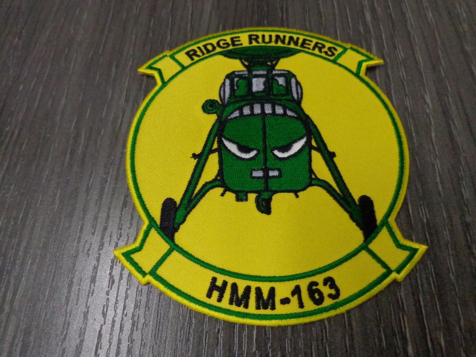 USMC Medium Helicopter Squadron HMM-163 Ridge Runners PVC Self Attaching Patch