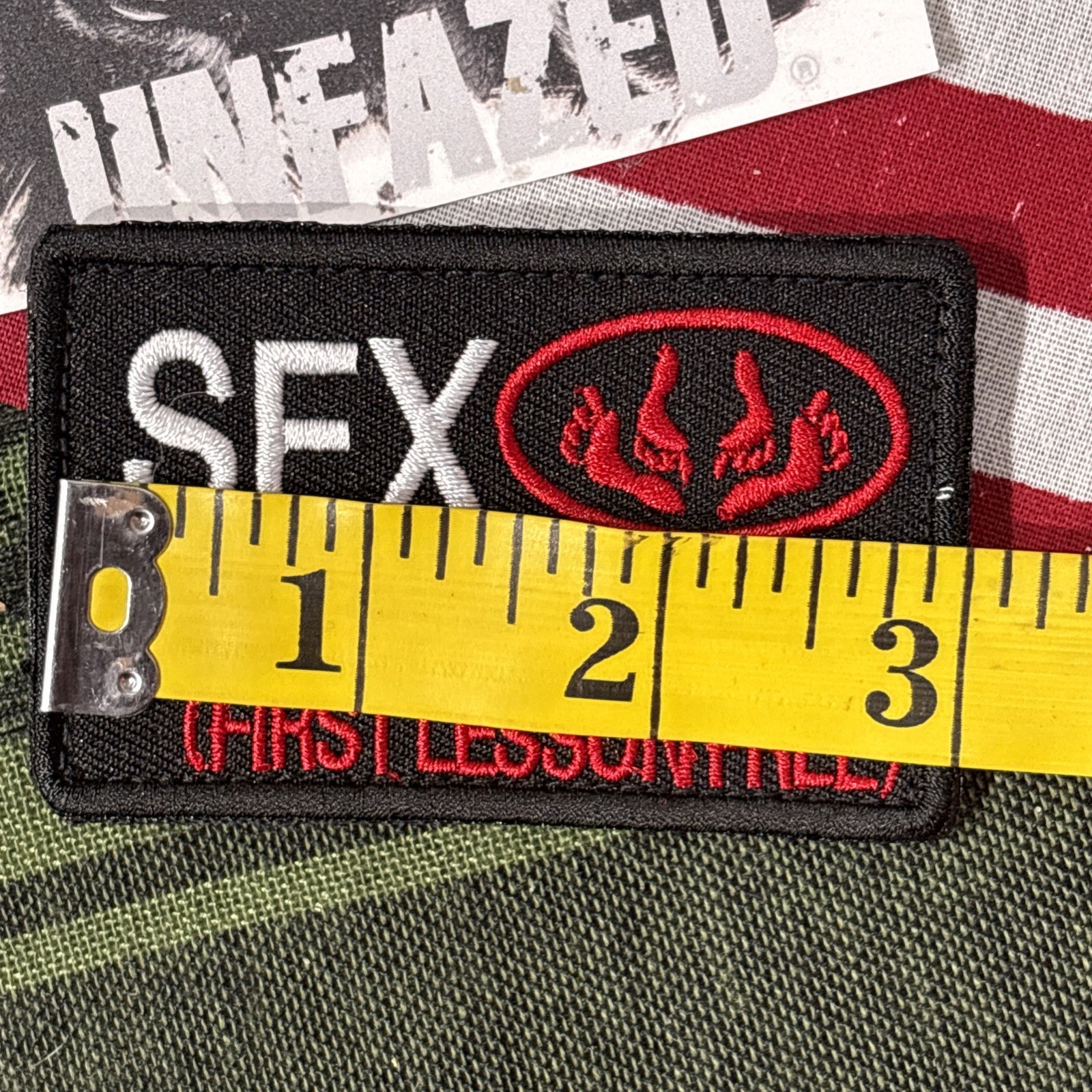 First Lesson FREE… Morale Patch ~2x3 Hook & loop Gear Patch