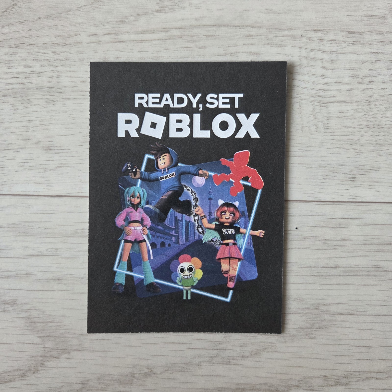 Roblox virtual code | Ready Set Roblox KV T-shirt | Roblox 2025 Korea Pop-up