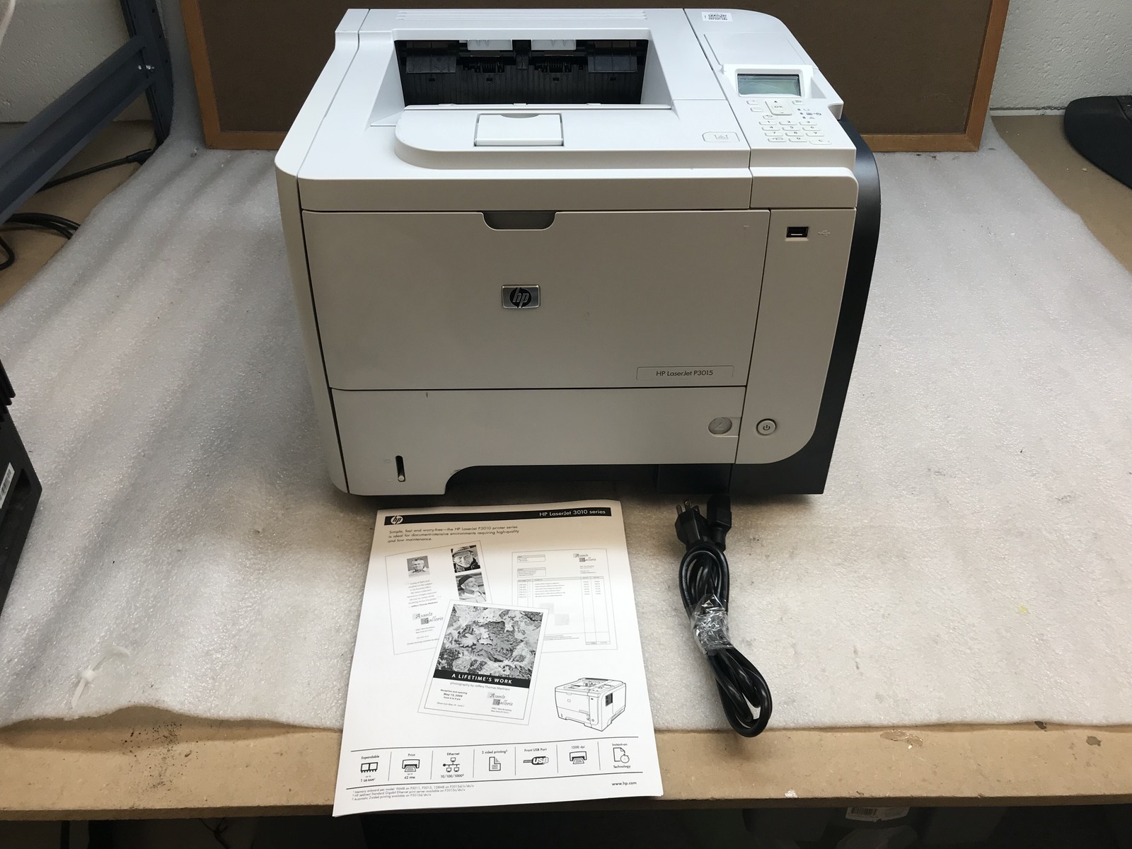 HP LaserJet P3015N CE527A Network Laser Printer - P3015N 69K Pages NO Toner