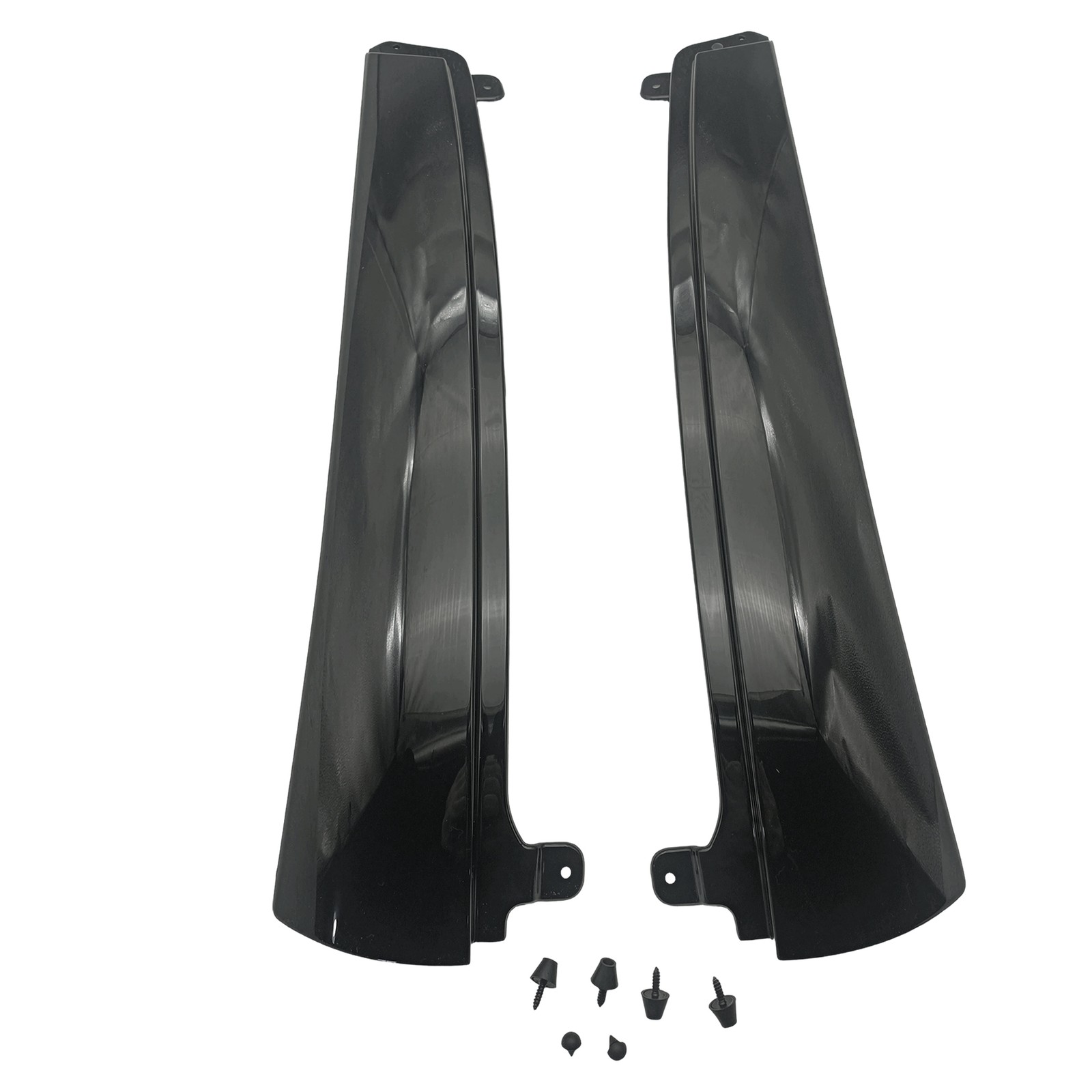 Rear Lift Gate Pillar Trim Molding BLACK SET 2 for 2002-2009 Chevrolet TRAILBLAZ