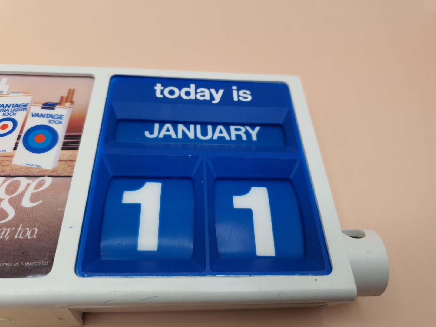 ORIGINAL 1990's Vantage Cigarette Daily Calendar Vintage