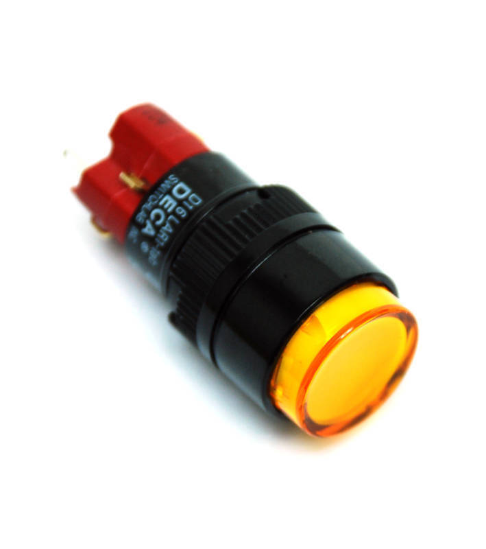 1pc DECA Pushbutton Switch D16LAR1-1ab SPST Alternate Bulb