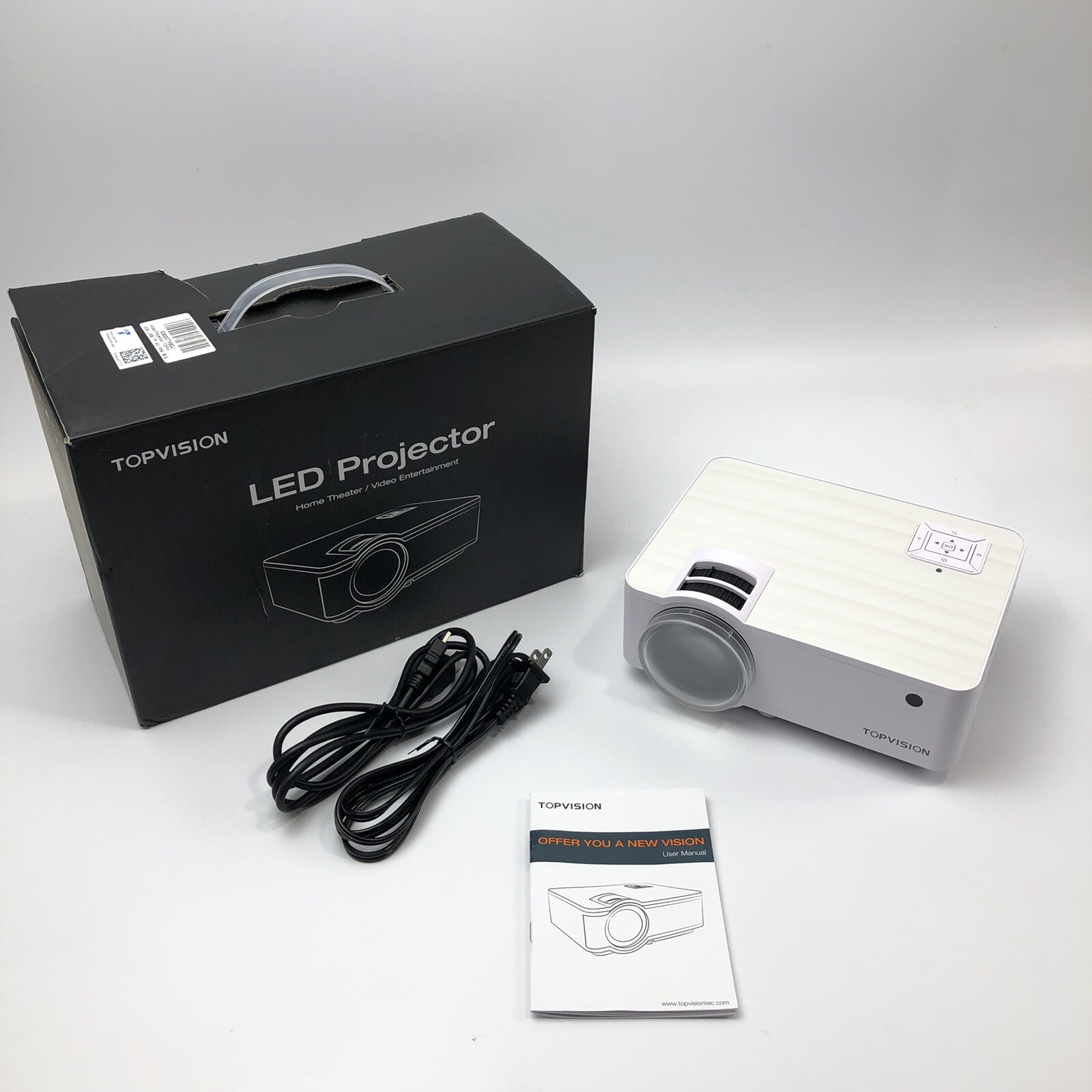 TopVision T6 Home Theater Led Projector - No Remote