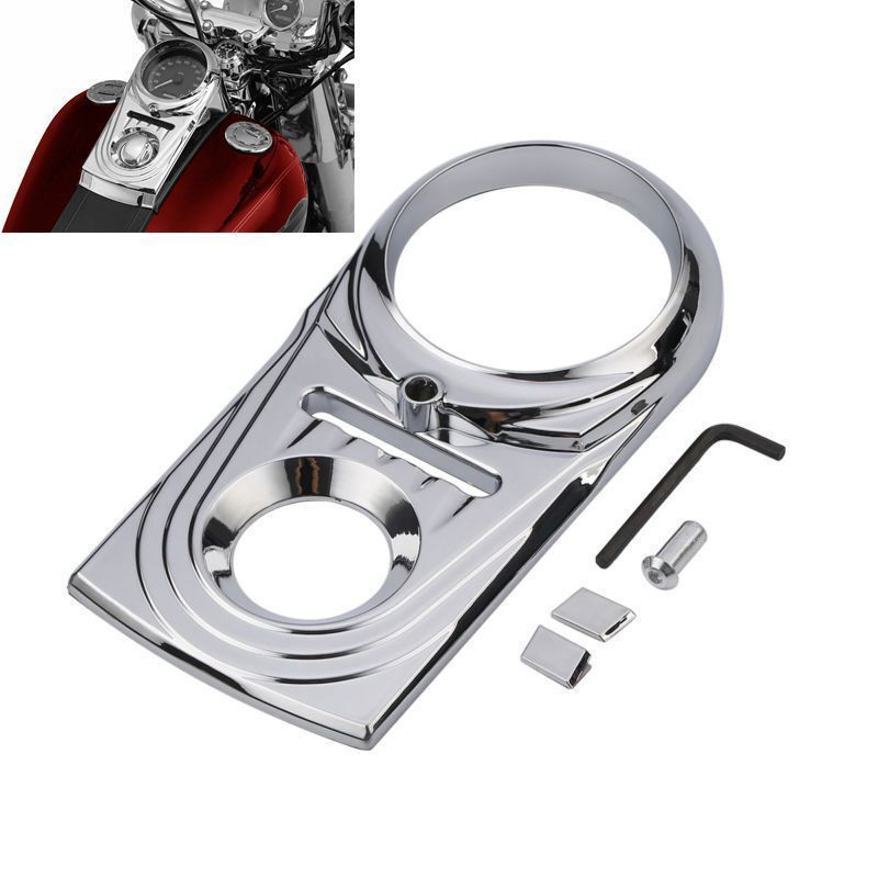 Chrome Dash Panel Insert Cover For Harley Heritage Softail Deluxe FLSTN Fat Boy