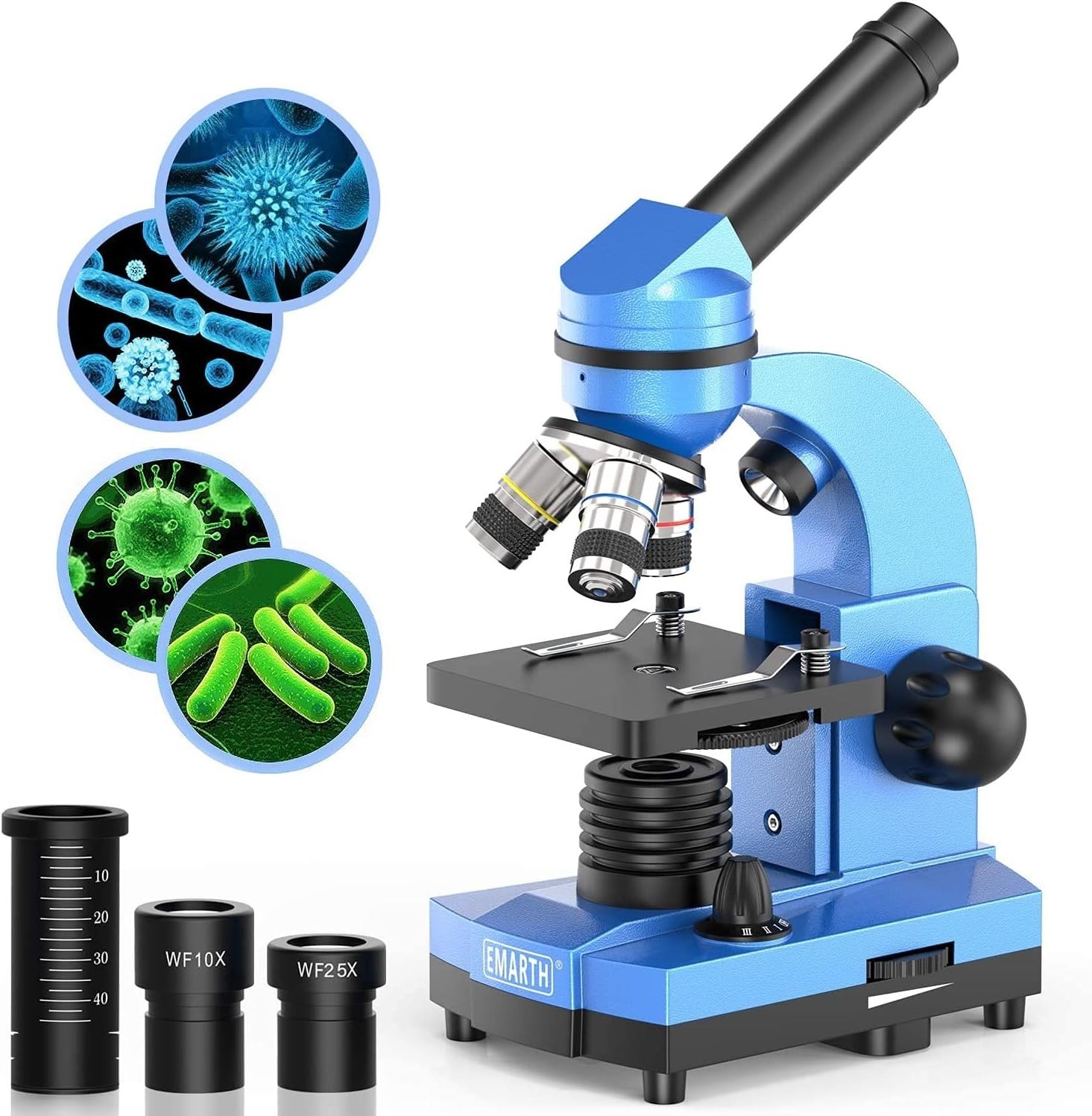 Children’s High-Power Microscope: 1000X Magnification & 52 Accessories Included