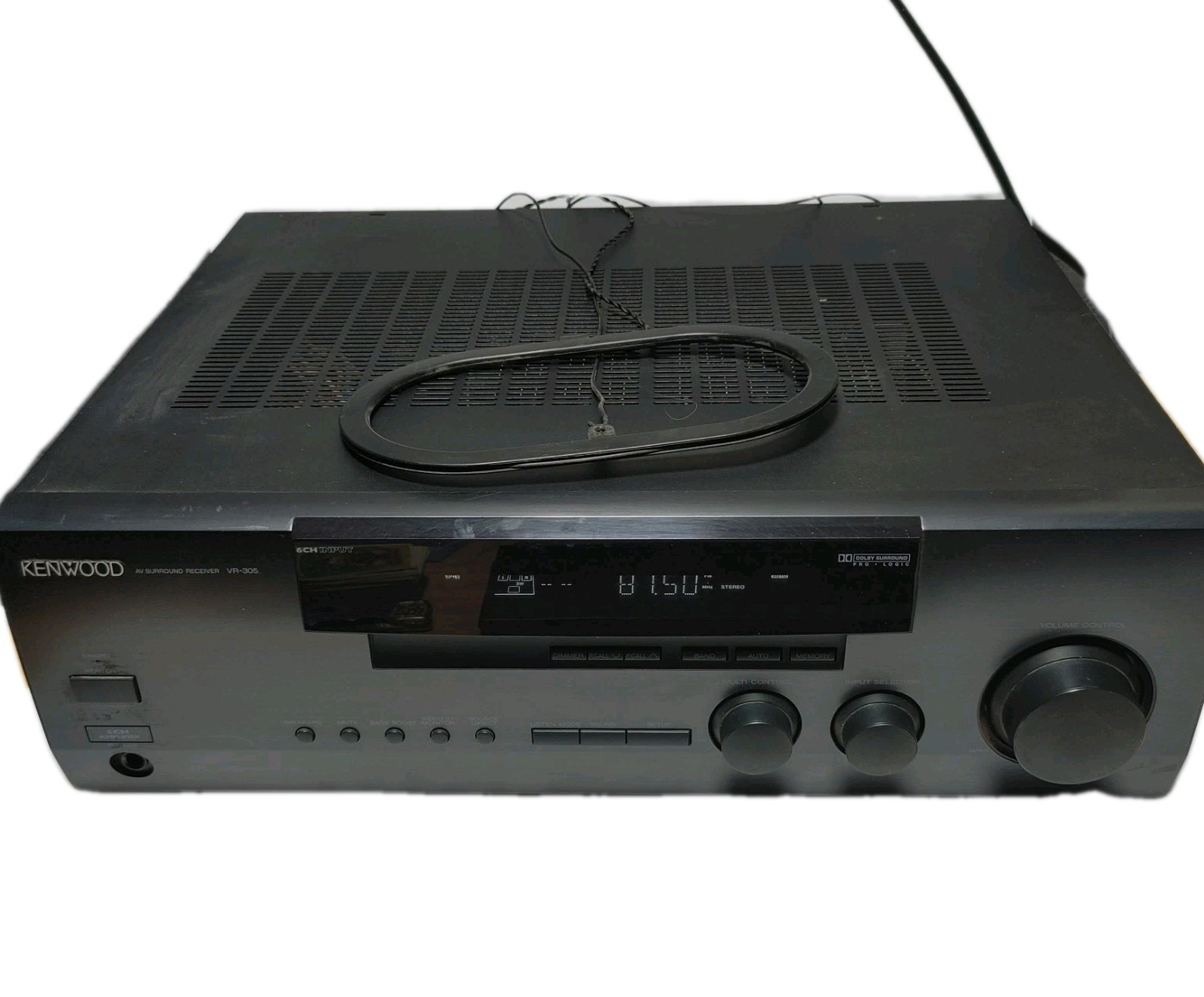 Kenwood VR-305 Audio Video A/V Surround AM/FM Stereo Receiver - No Remote