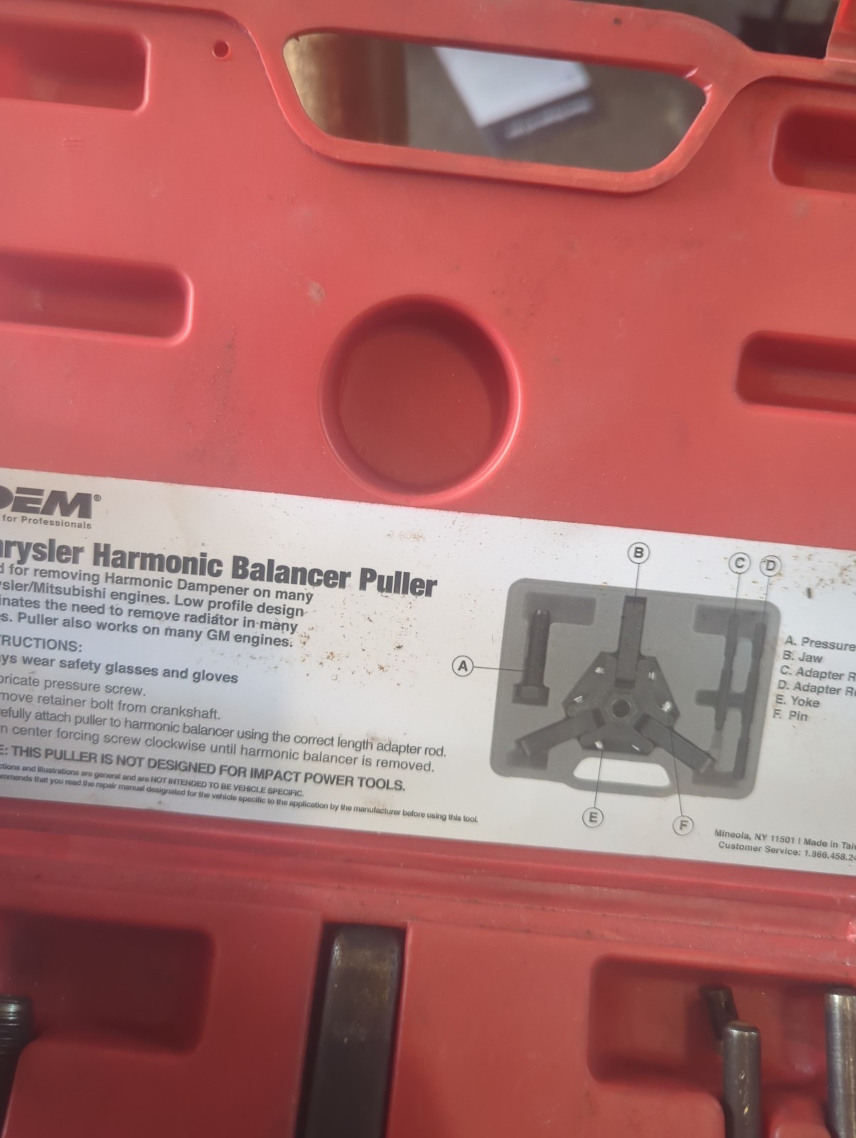 OEM Tools 27139 Chrysler Harmonic Puller Used In Case Good Condition