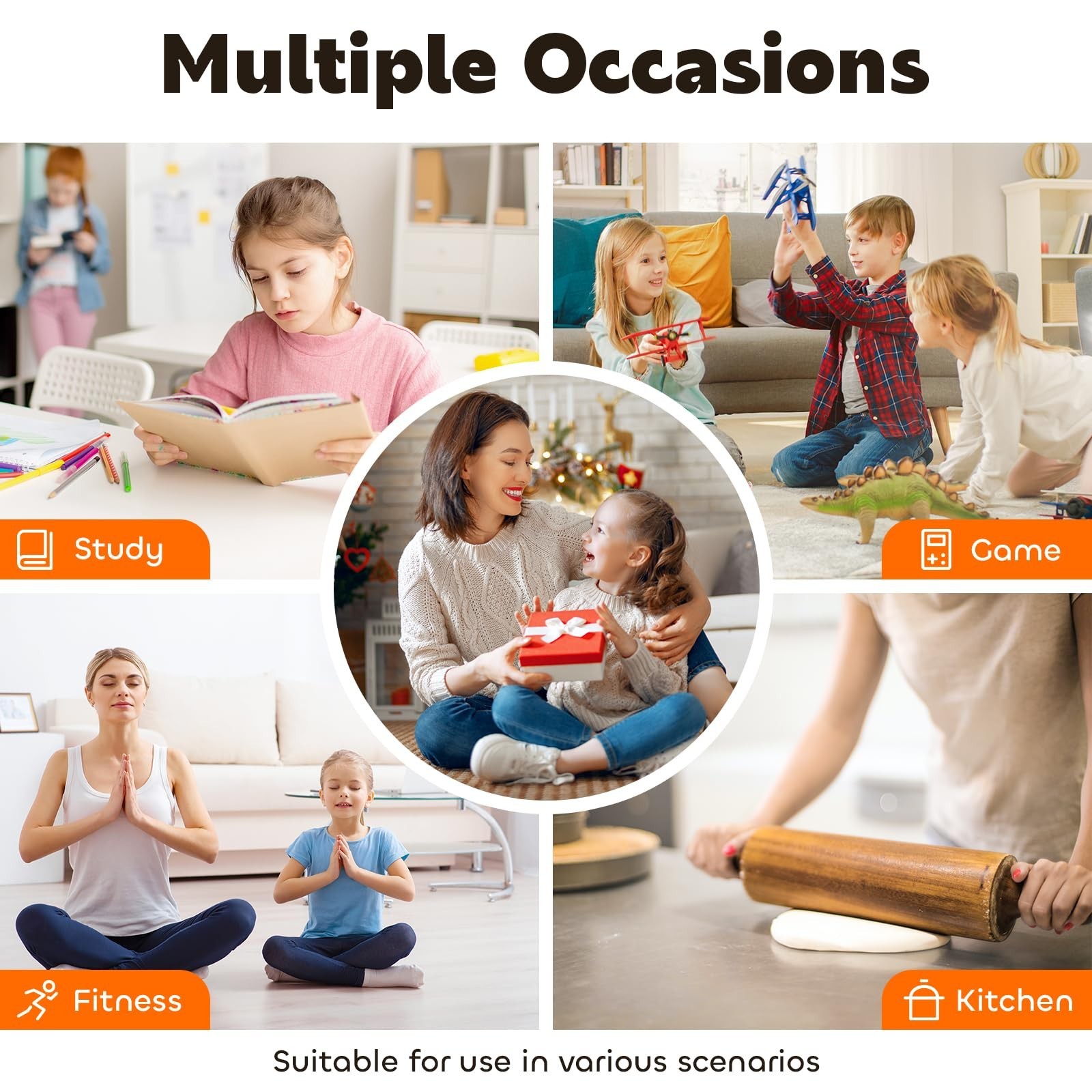 Visual Timer for Kids 60-Minute - Countdown Timer with Optional Alarm, Focus ...