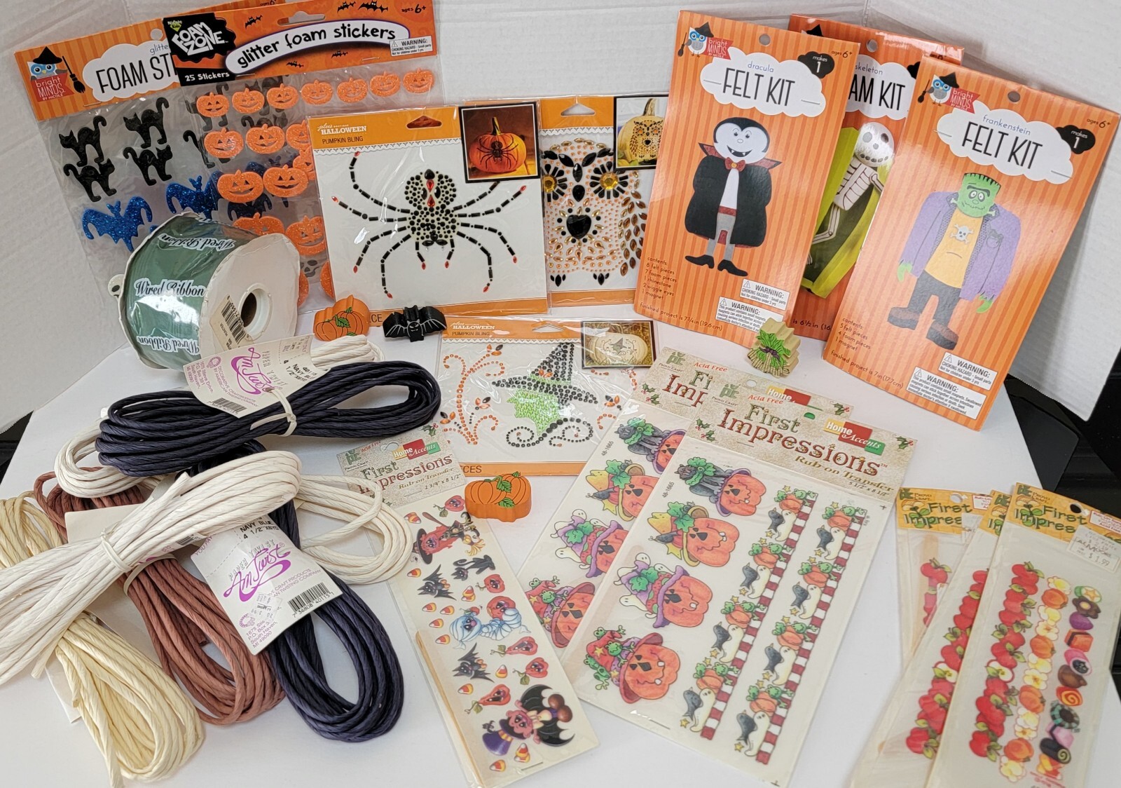 Autumn/Fall/Halloween Craft Items ~27 Pkg Lot ~Multiple Pieces~ New /Old Stock