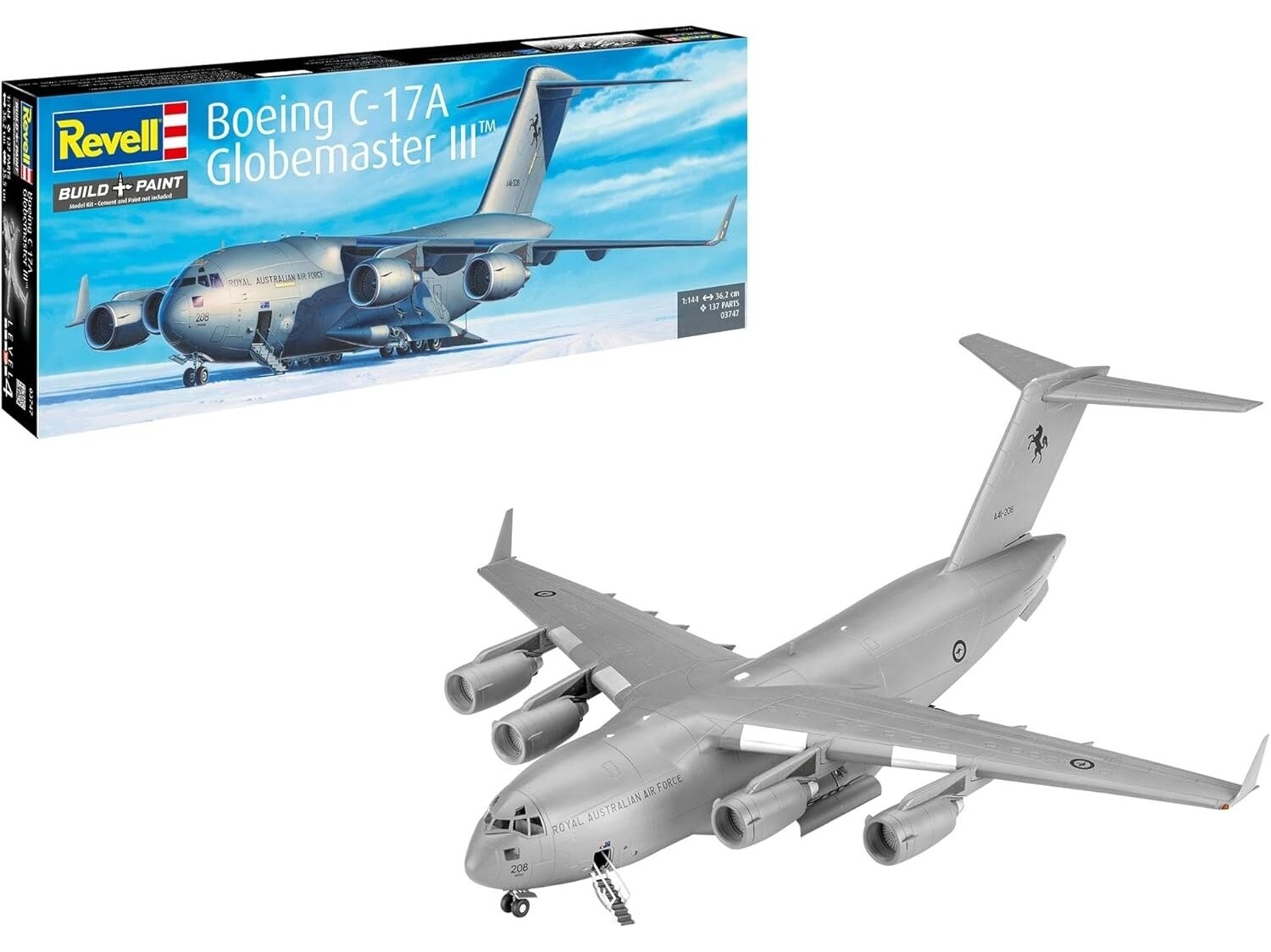 Revell - Boeing C-17A Globemaster III, 1/144, 03747