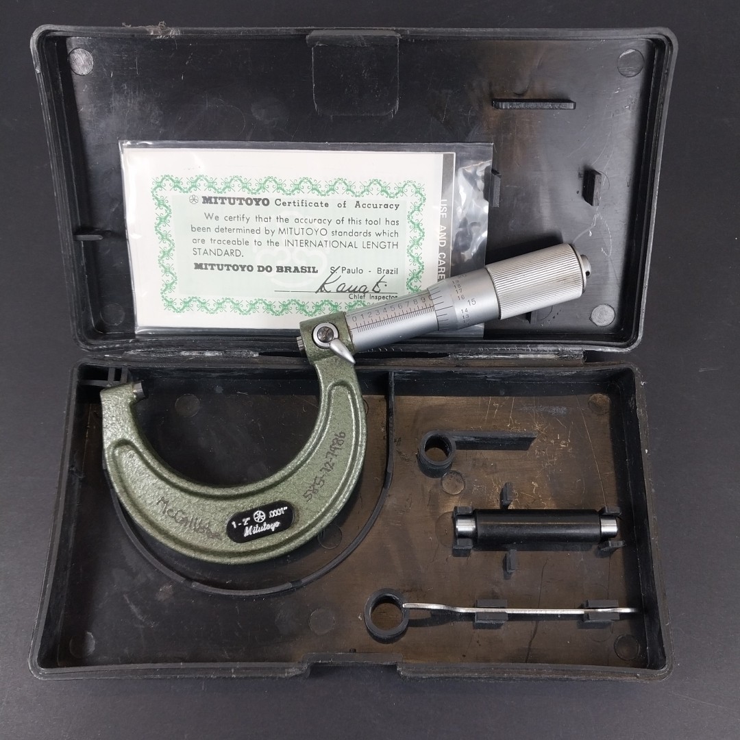 Mitutoyo 103-136 Outside Micrometer 1" - 2" Pre-owned