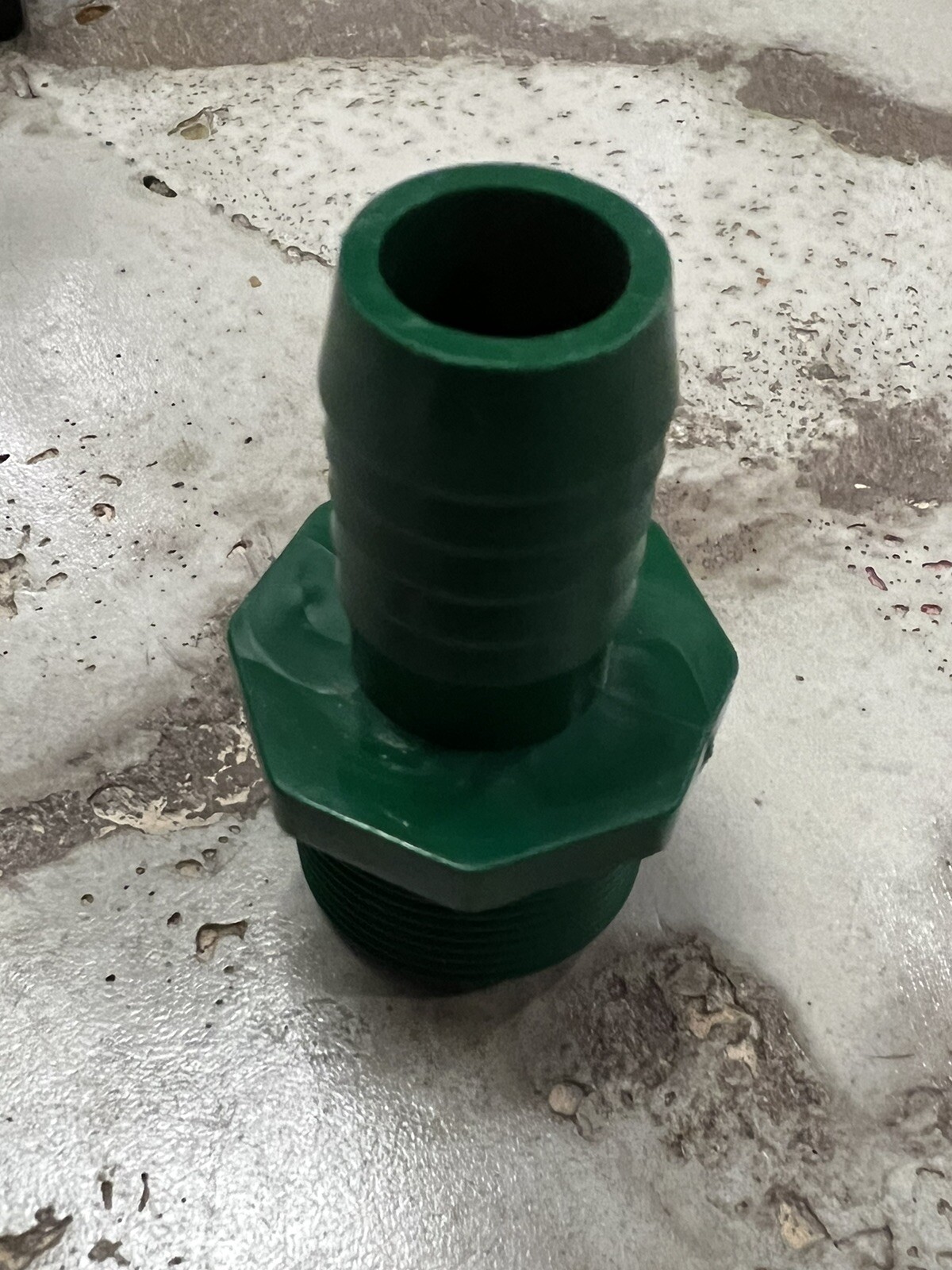 Green 1" MIPT MPT x 3/4" Insert Barbed Reducing Male Adapter Insert Poly Pipe