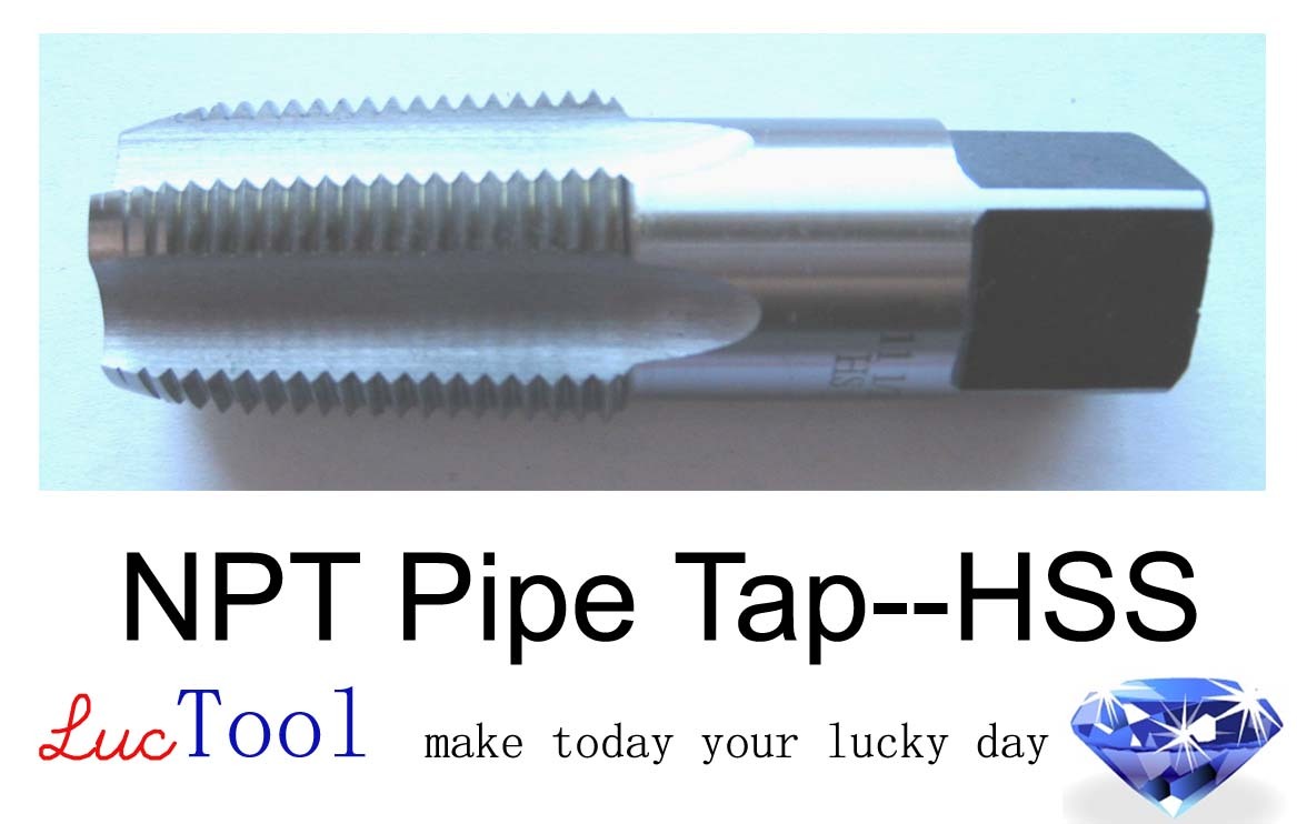 1-11 1/2 NPT Pipe Tap HSS 1-11.5 NPT Tap Taper Thread Bright Premium