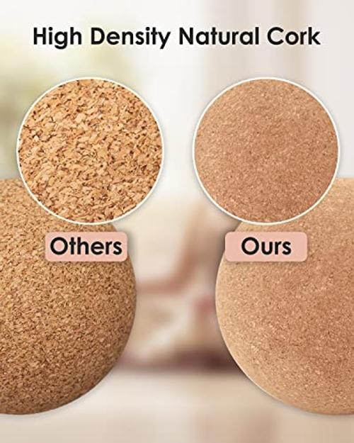 Cork Massage Ball 2.5" - 2 Pack - Deep Density Fine Particles - High Density