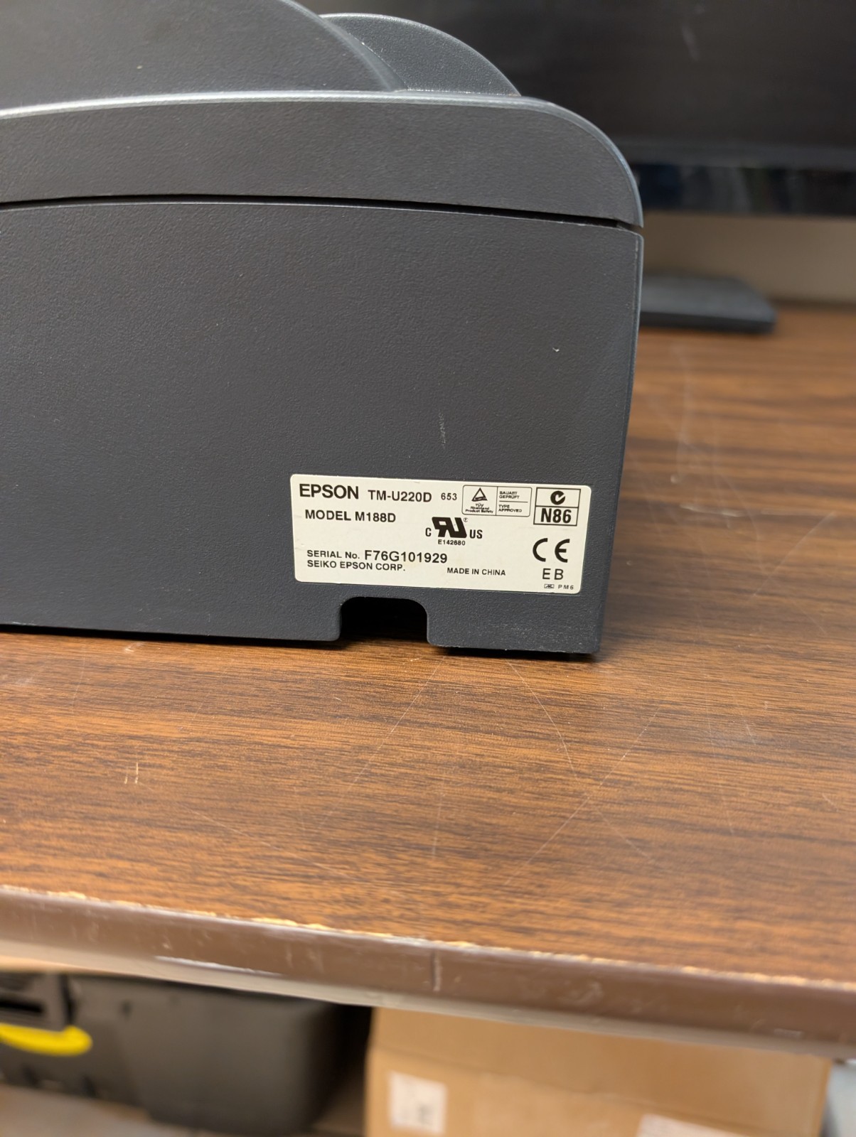 Epson TM-U220D M188D Dot Matrix POS Receipt Ticket Printer Parallel