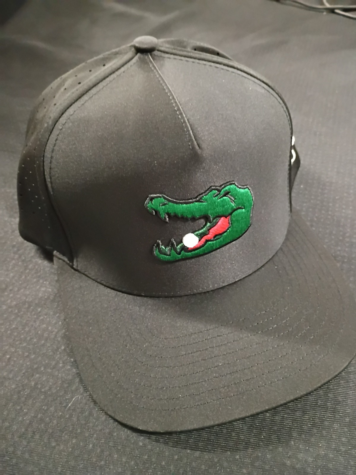 Waggle Chubbs Black Snapback Hat OG Alligator Golf, Brand New