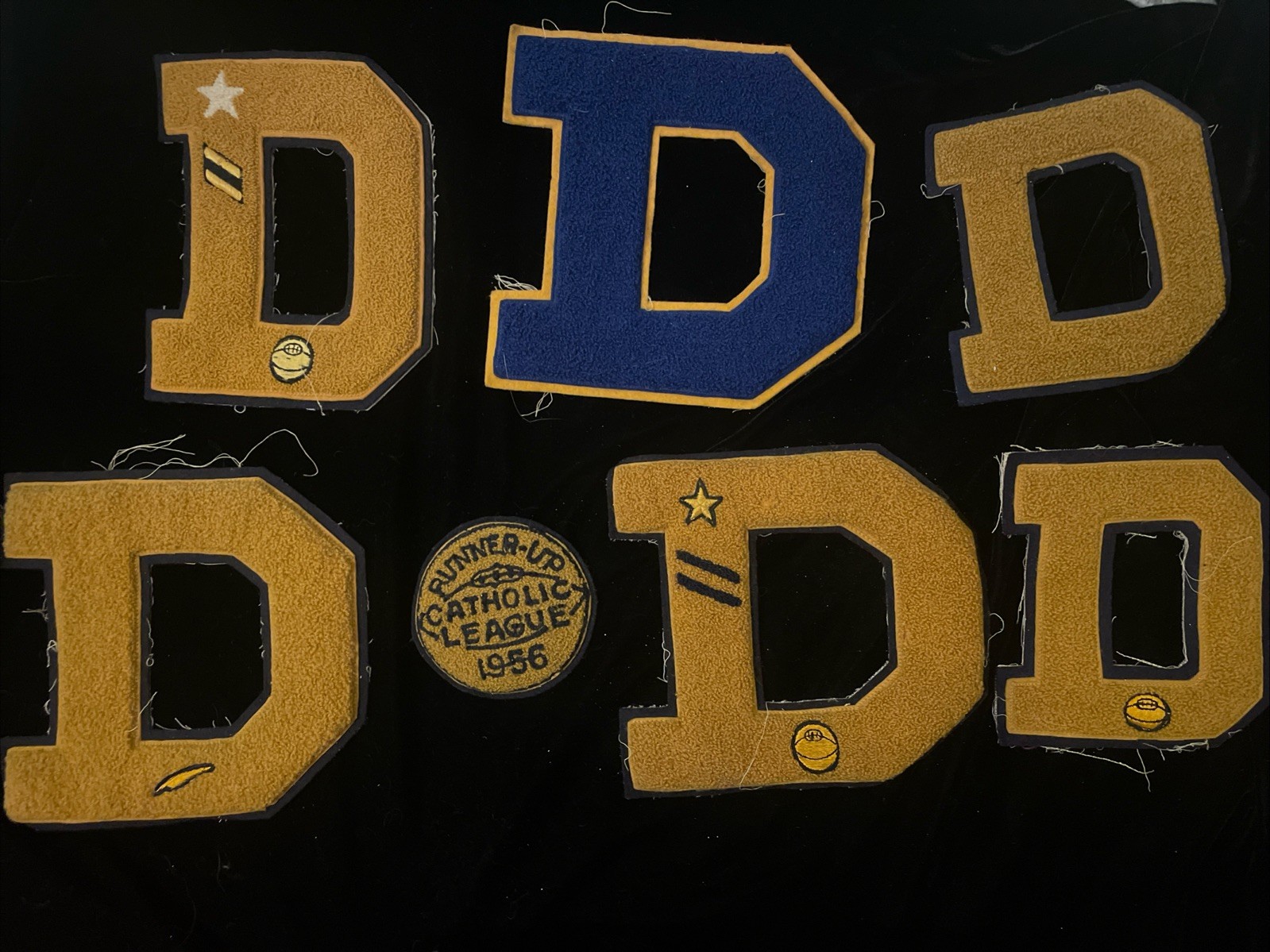1950s Vtg Varsity School Letter Jacket  D Patch Lot 1956