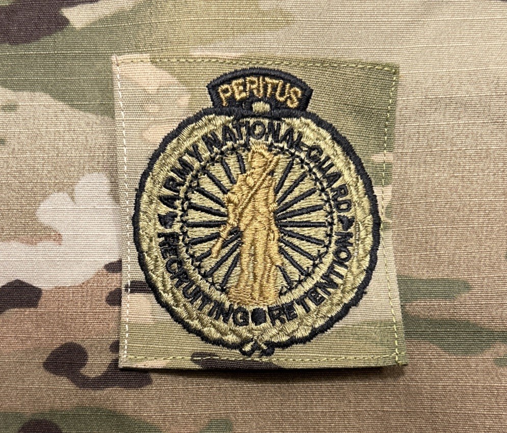 US Army Master ARNG Recruiting/Retention Badge OCP Sew-On Expert National Guard