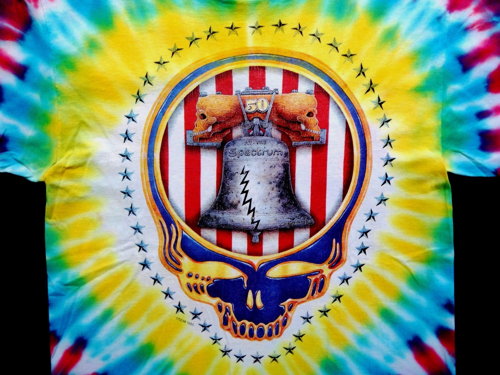 Grateful Dead Shirt T Shirt Vintage 1994 Spectrum 50 Philadelphia Liberty GDM L