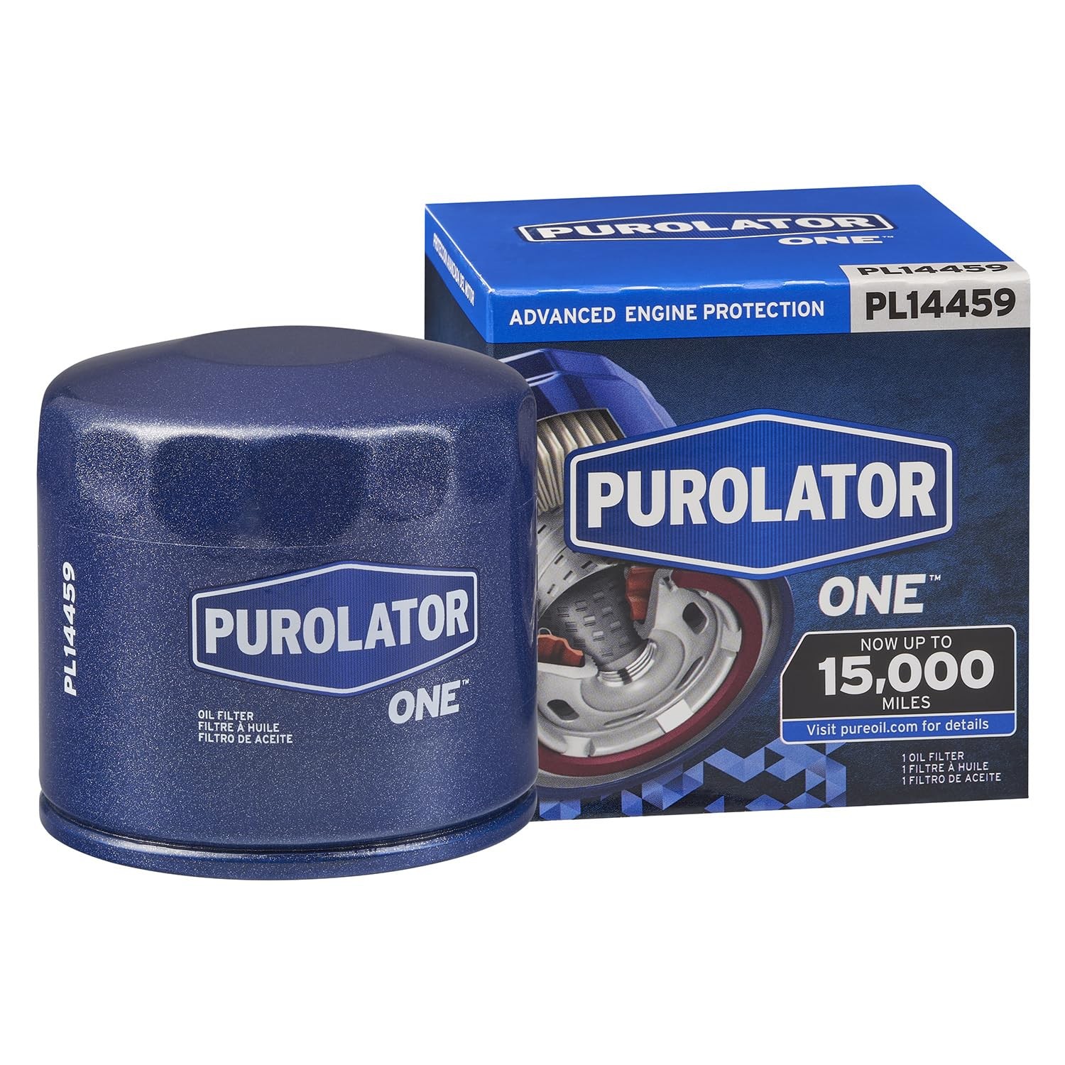 Purolator PL14459 PurolatorONE Advanced Engine Protection Single Filter, Blue