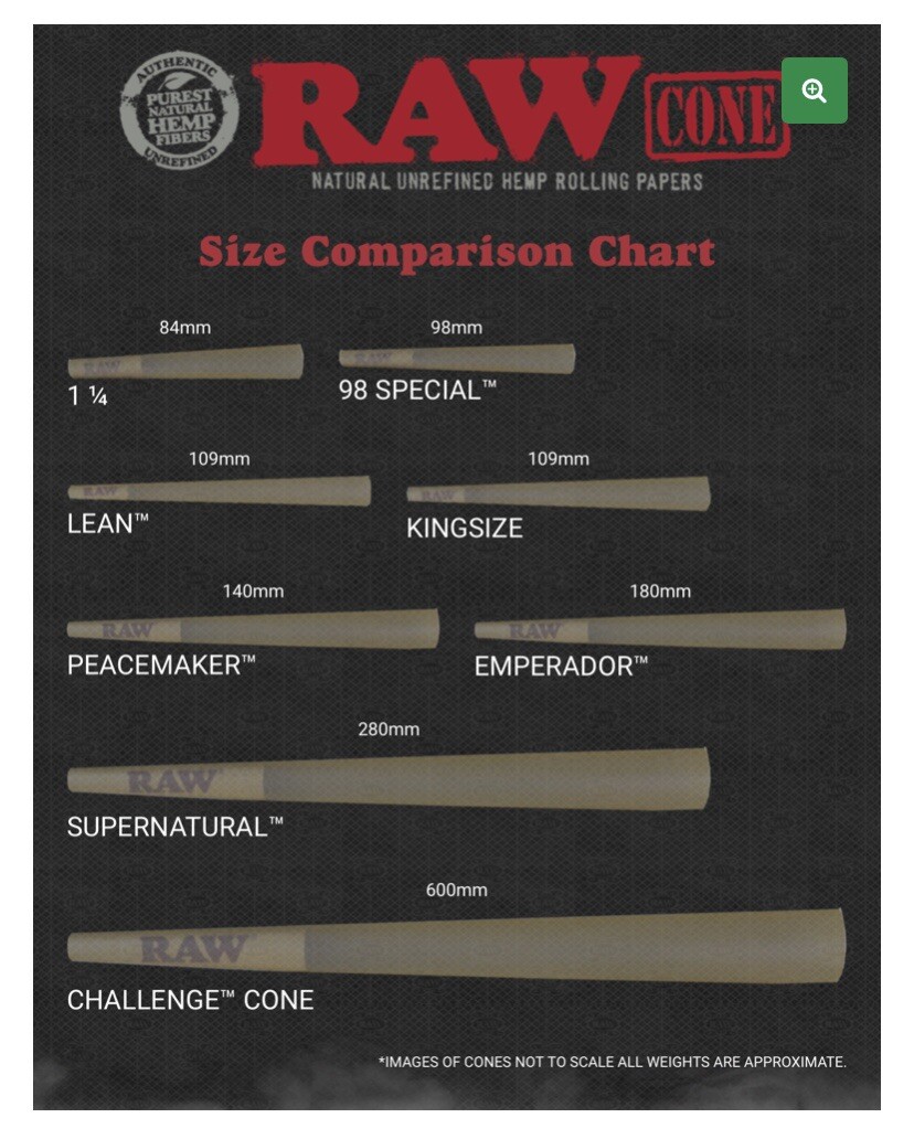 RAW classic KING Size Pre-Rolled Cones (100 Pack)+RAW KING size cone loader