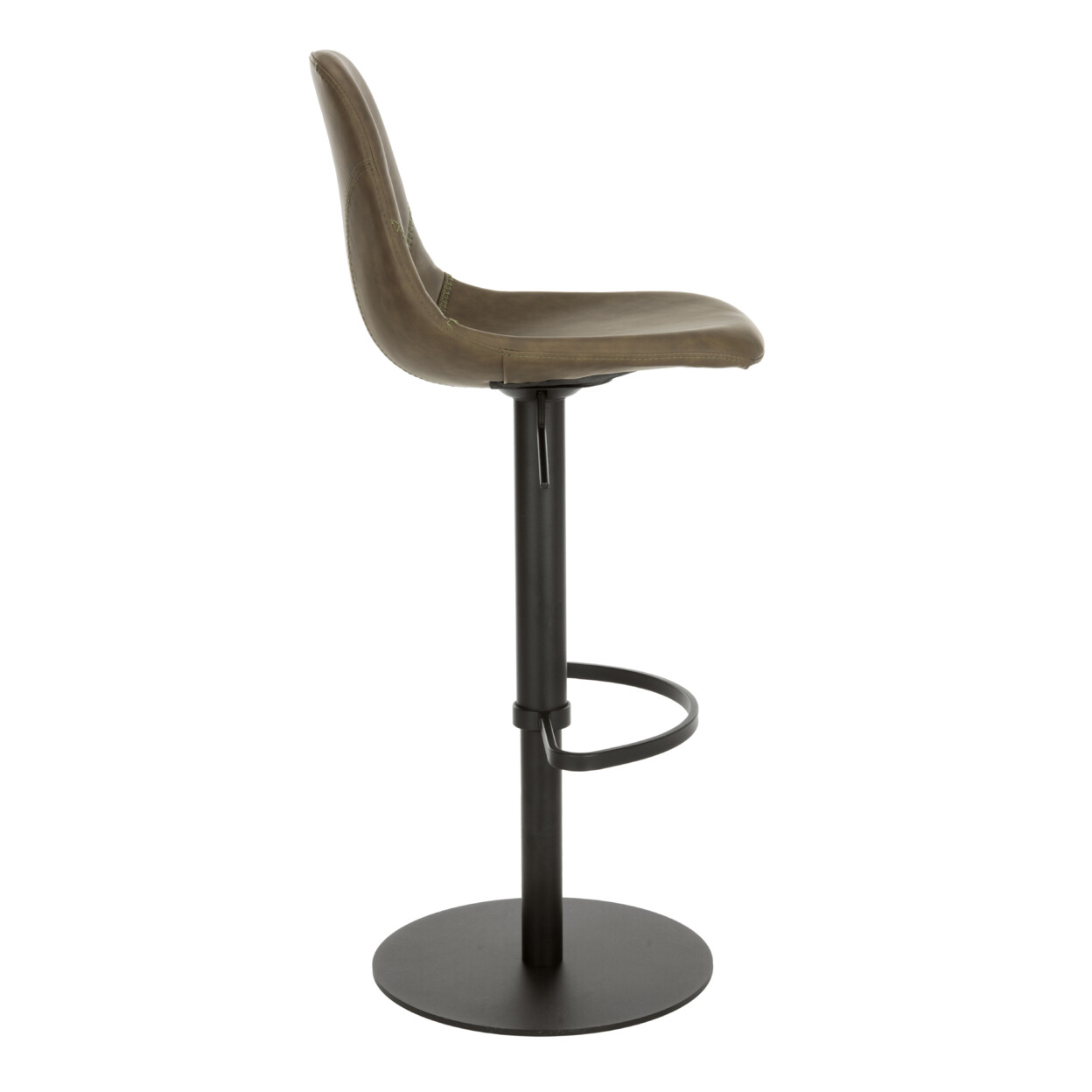 SAFAVIEH Sky Adjustable Swivel Bar Stool | Olive / Black |