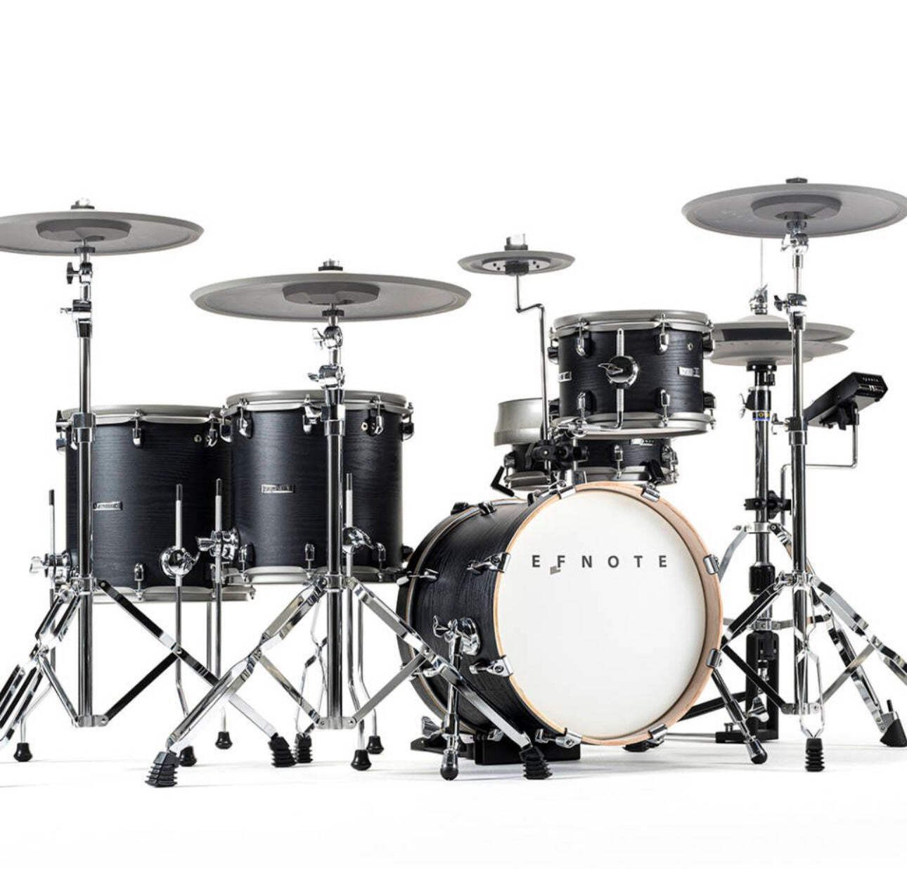 EFNOTE 5X Acoustic Designed Electronic Drum Set Black Oak Wrap
