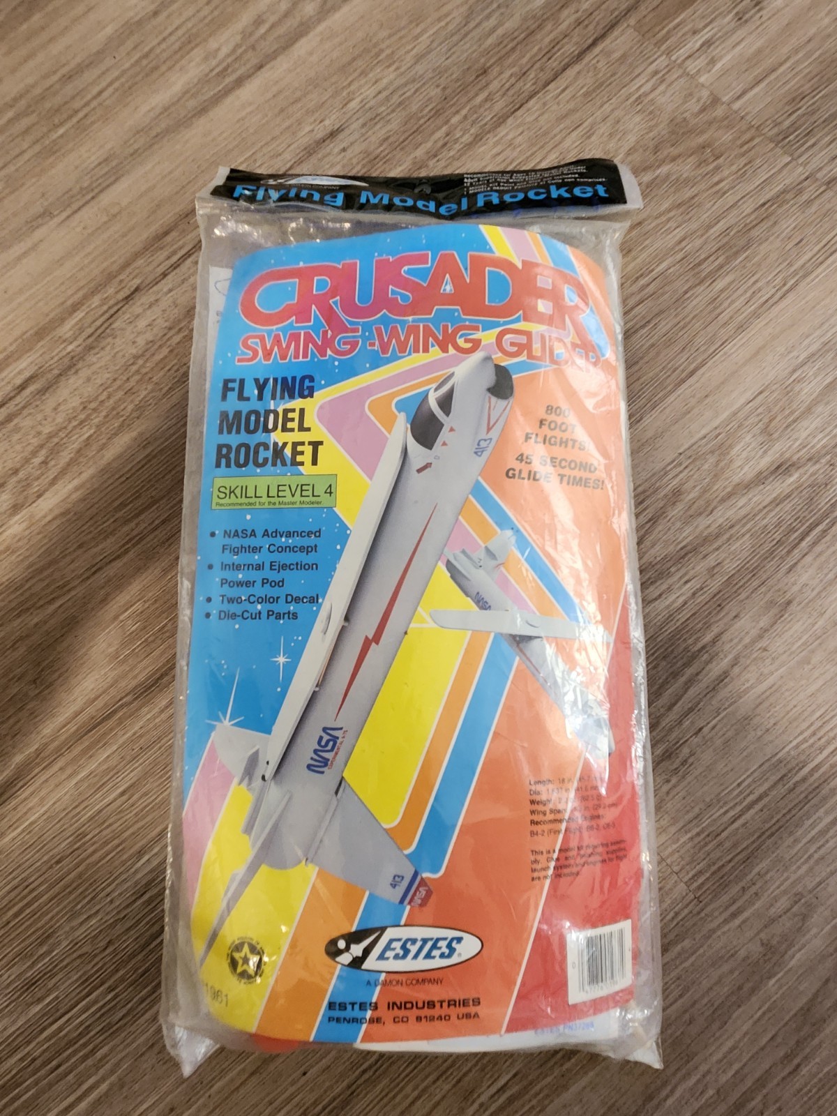 Vintage Estes NASA Crusader Swing Wing Glider #1961 Unopened OOP Rare VHTF