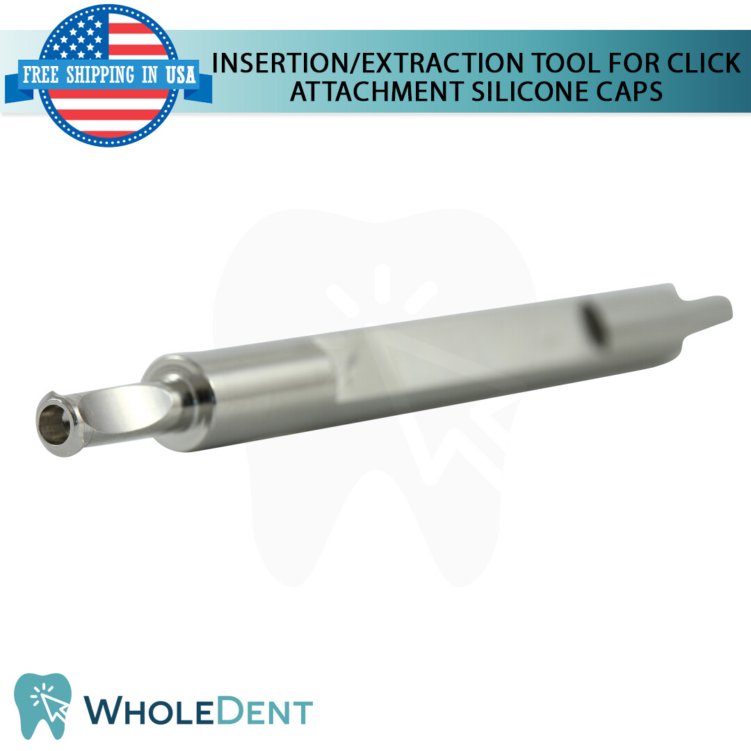 Extraction Insertion Tool For Click Attachment Silicone Caps Dental Im plant