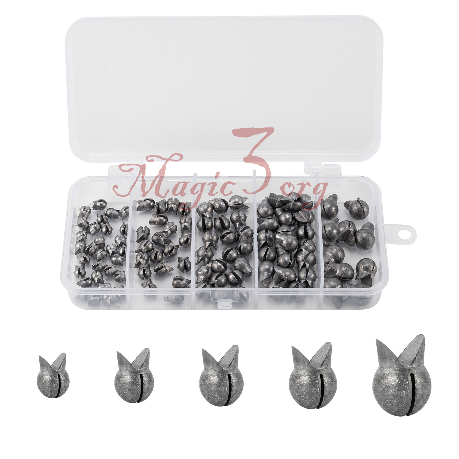50/100pcs Fishing Weight Split Shot Sinker Lead Round Bite Tackle 3/250oz-3/20oz