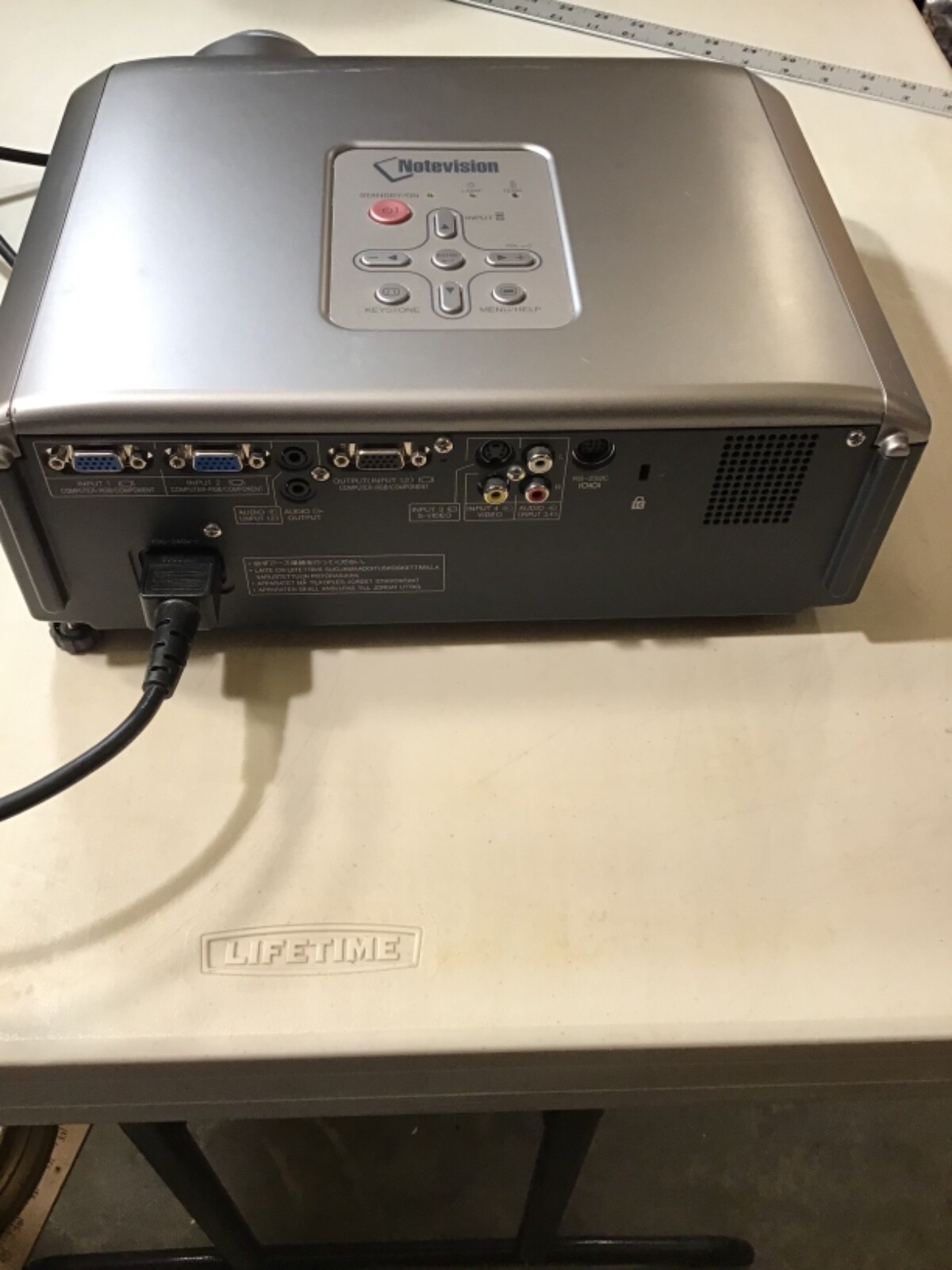 Sharp Notevision XR-10X Multimedia Projector W/ Lamp *Needs Bulb* No Remote