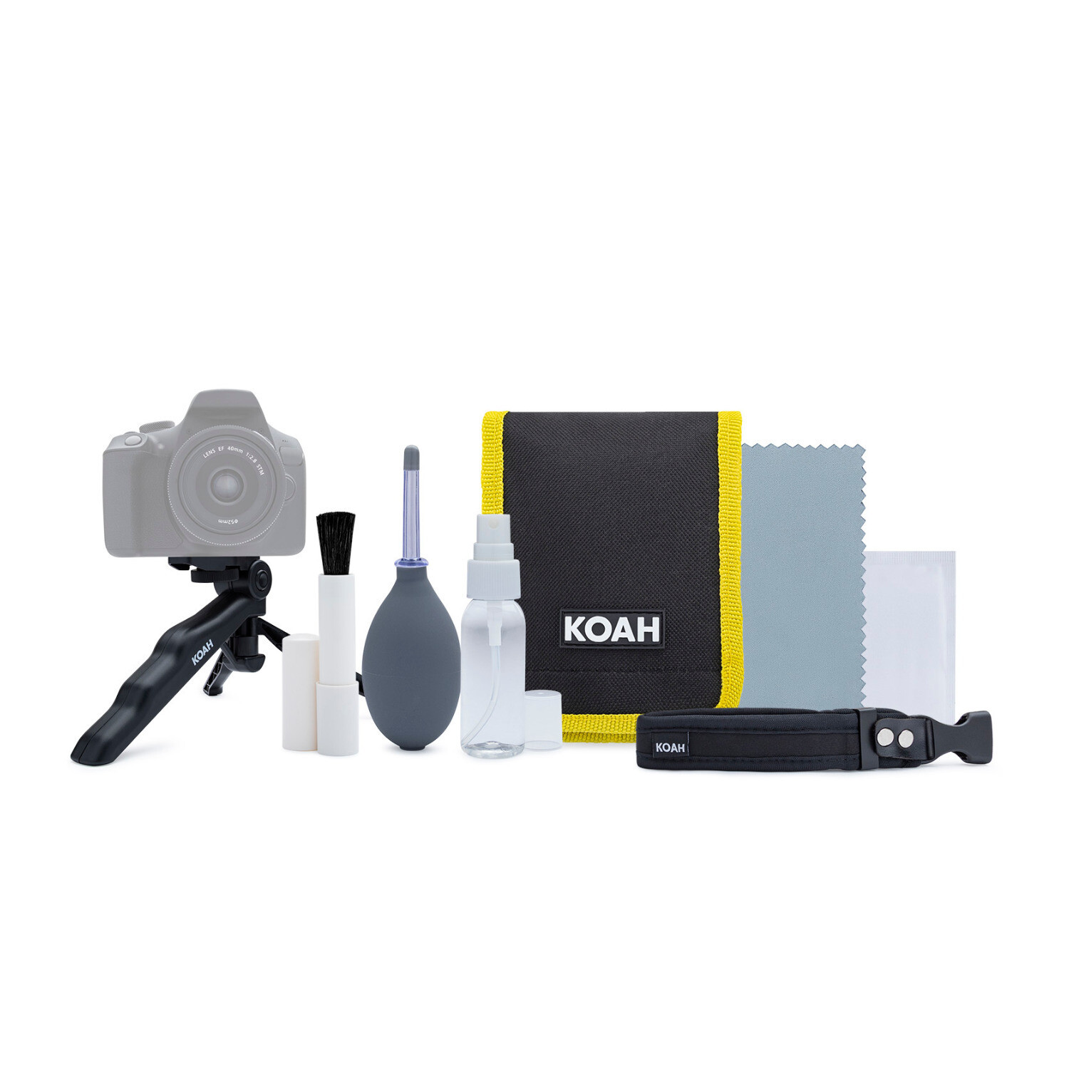 Koah Holster Camera Case and Accessory Bundle for DSLR, Mirrorless, & Camcorders