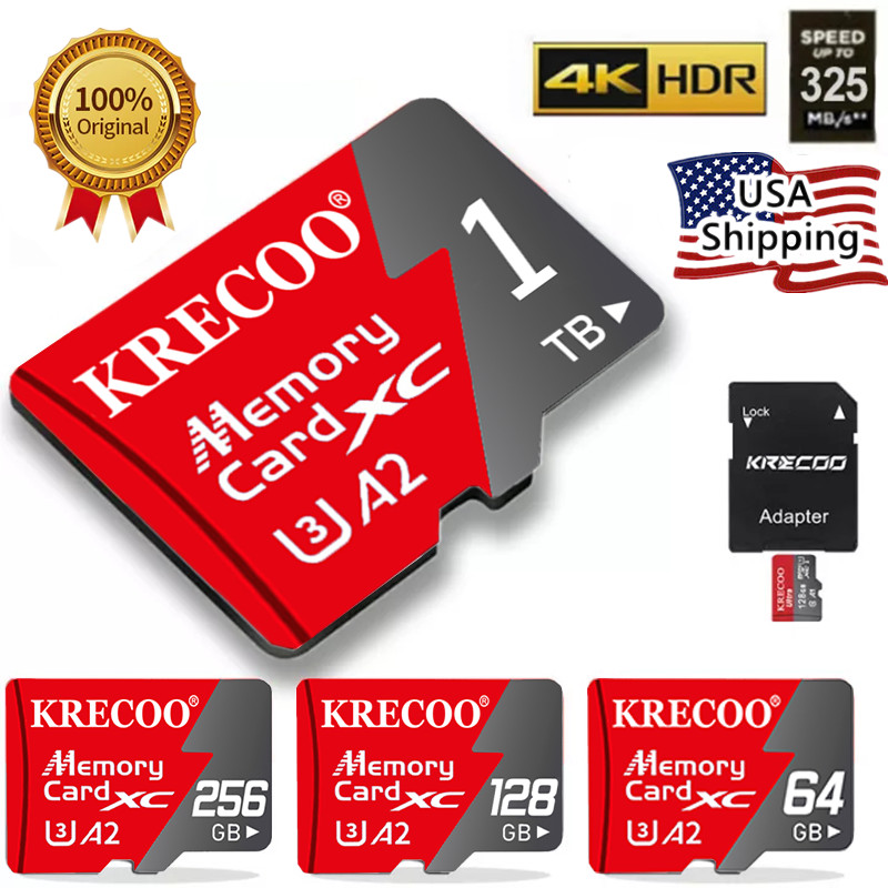 1TB 256GB Micro SD Memory Card Class10 Flash Mini for Phone Tablet Lot