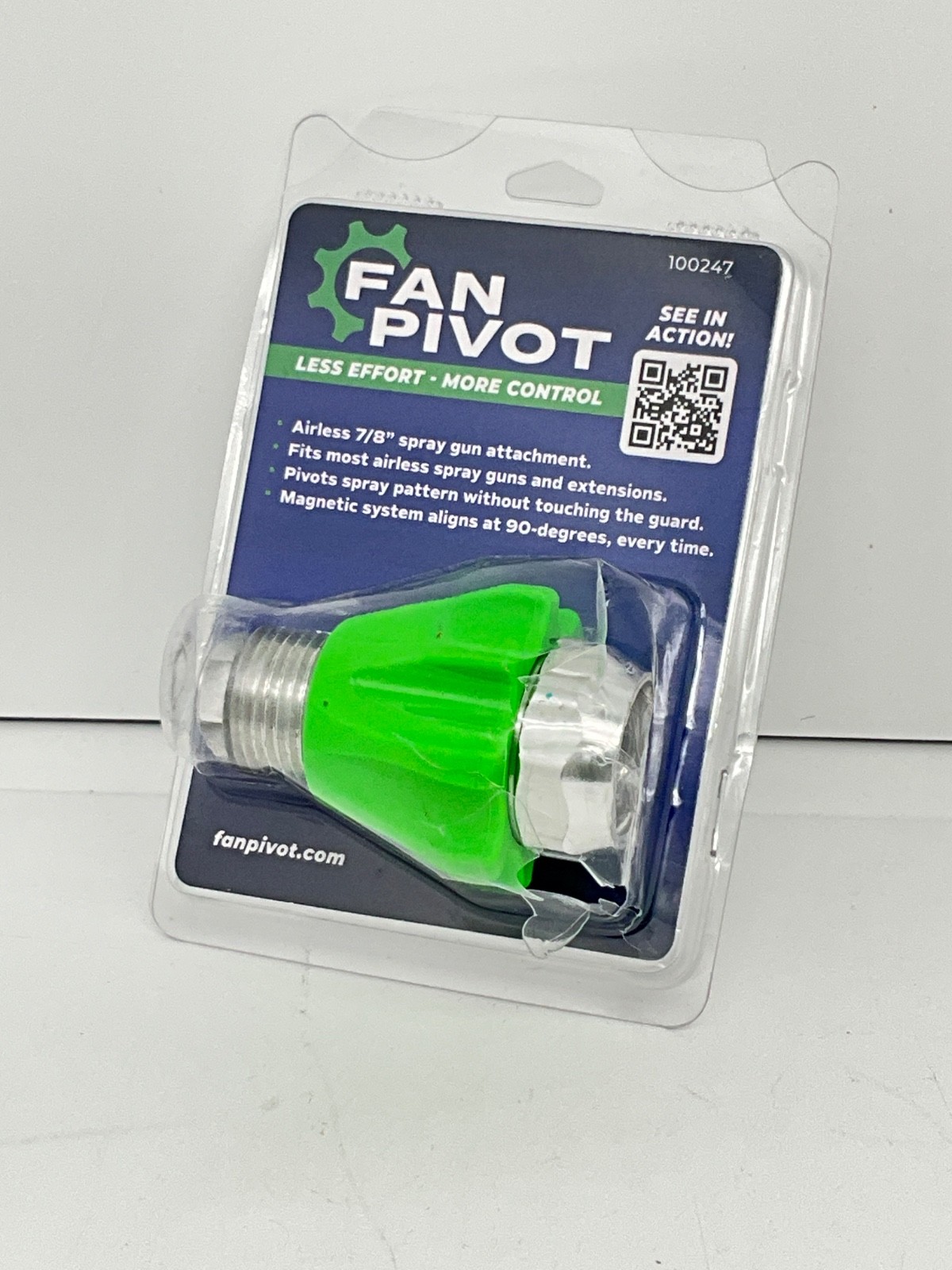 FAN PIVOT Airless Spray Gun Attachment 7/8" Fits Most Standard Guns & Extensions