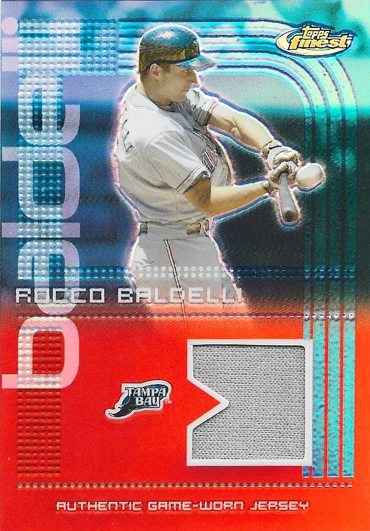 Rocco Baldelli 2004 Topps Finest Game-Worn Relic #FR-RB3