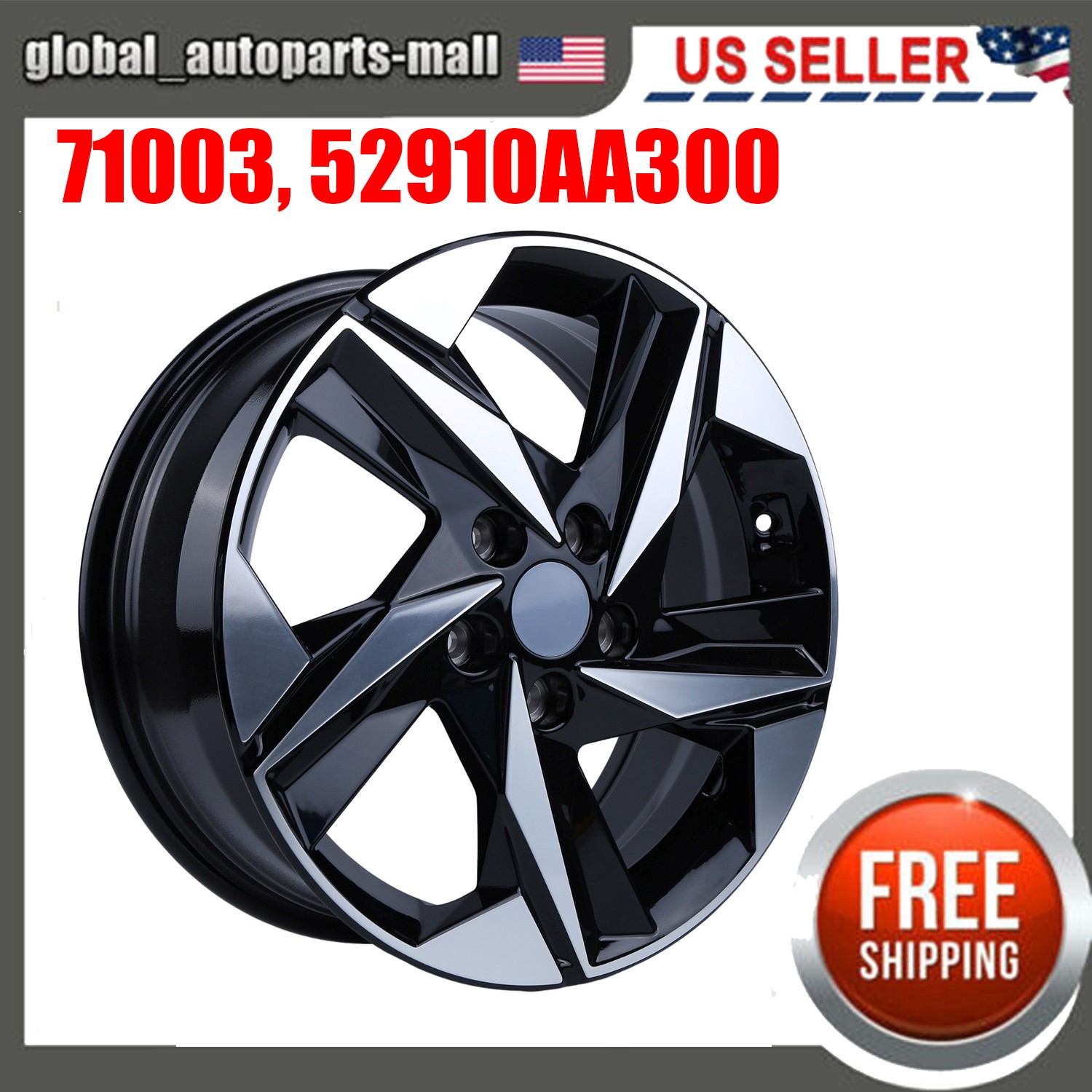 New 17" x 7" Replacement Wheel For Hyundai Elantra 2021 2022 2023 Rim 71003