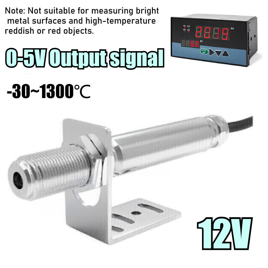 0-5V Infrared Thermometer Sensor Non-contact 12V Temperature Tool W/ Controller