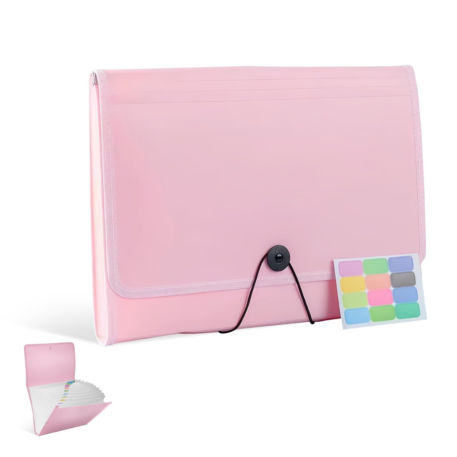 Expanding File Folder with Labels,File organizer 13 Pockets File Organizer Ac...