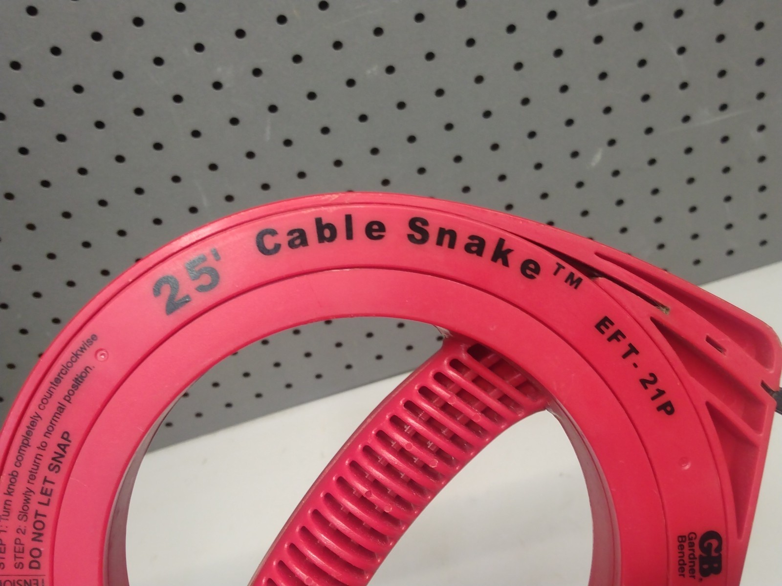 Gardner Bender 25' Cable Snake EFT-21P Made In USA