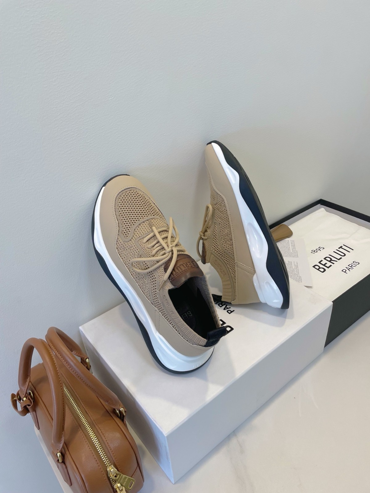 Berluti's new Shadow casual athletic shoes for men, size 44.