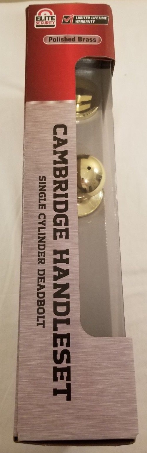 Cambridge Handleset Single Cylinder Deadbolt Elite Security Door Handle New