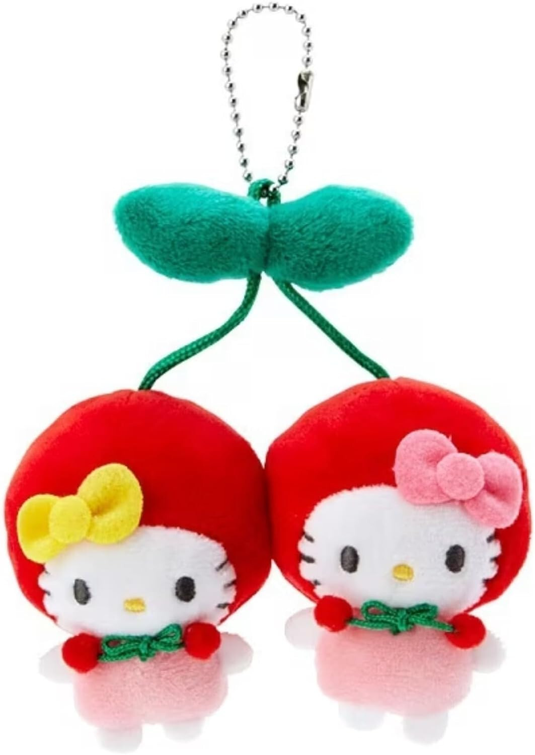 New Hello Kitty Plush Keychain Best Friend Forever Twin Sister Pin Charm