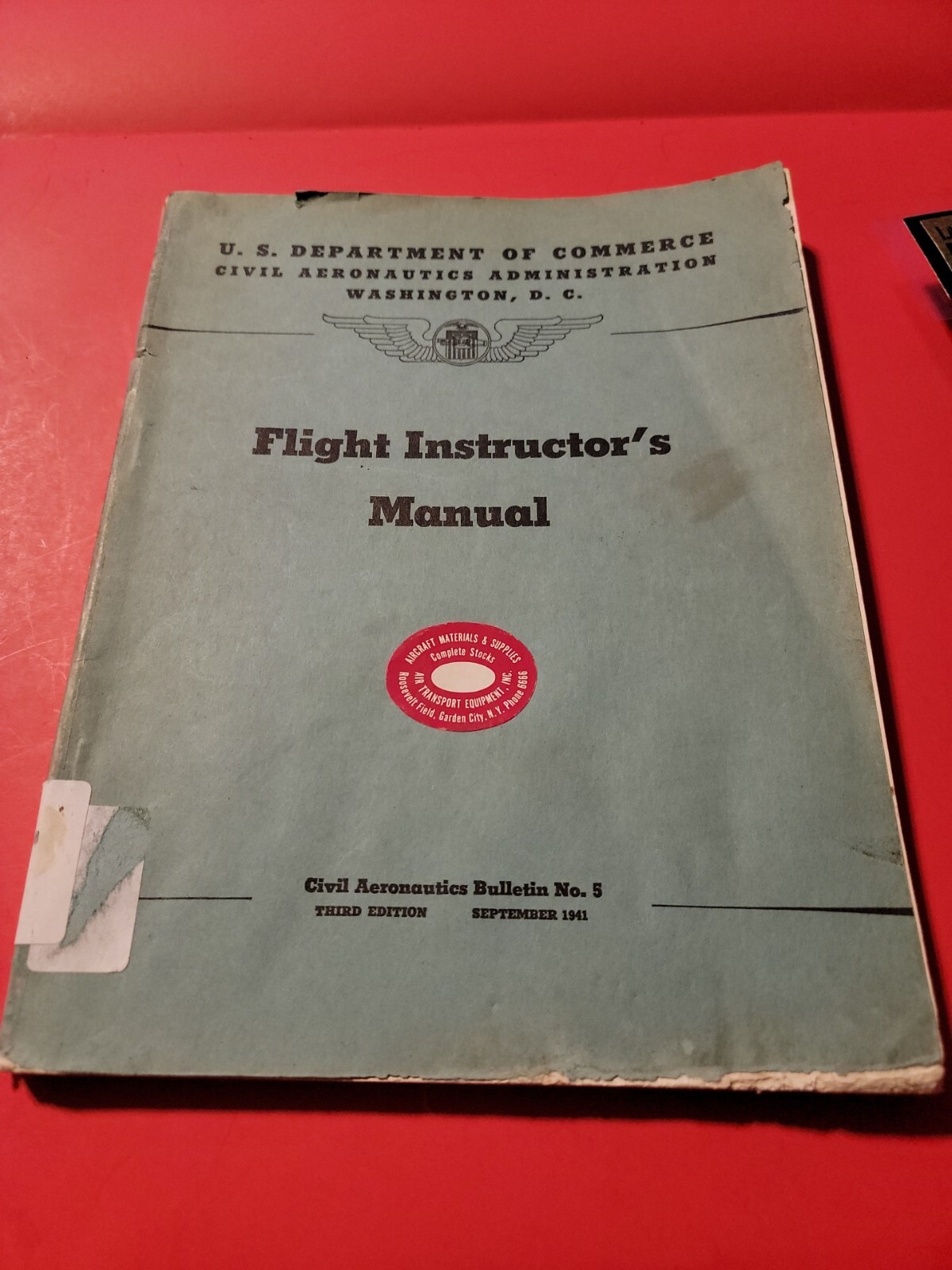 J.S.DEPARTMENT OF COMMERCE  CIVIL AERONAUTICS ADMINISTRATION  FLIGHT
