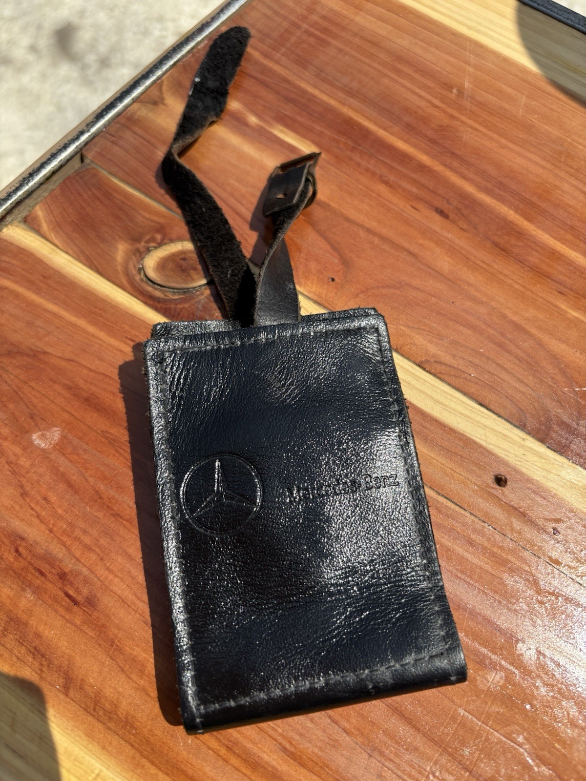 Mercedes-Benz Leather Golf Divot Repair Tool Set with Ball Markers and Case