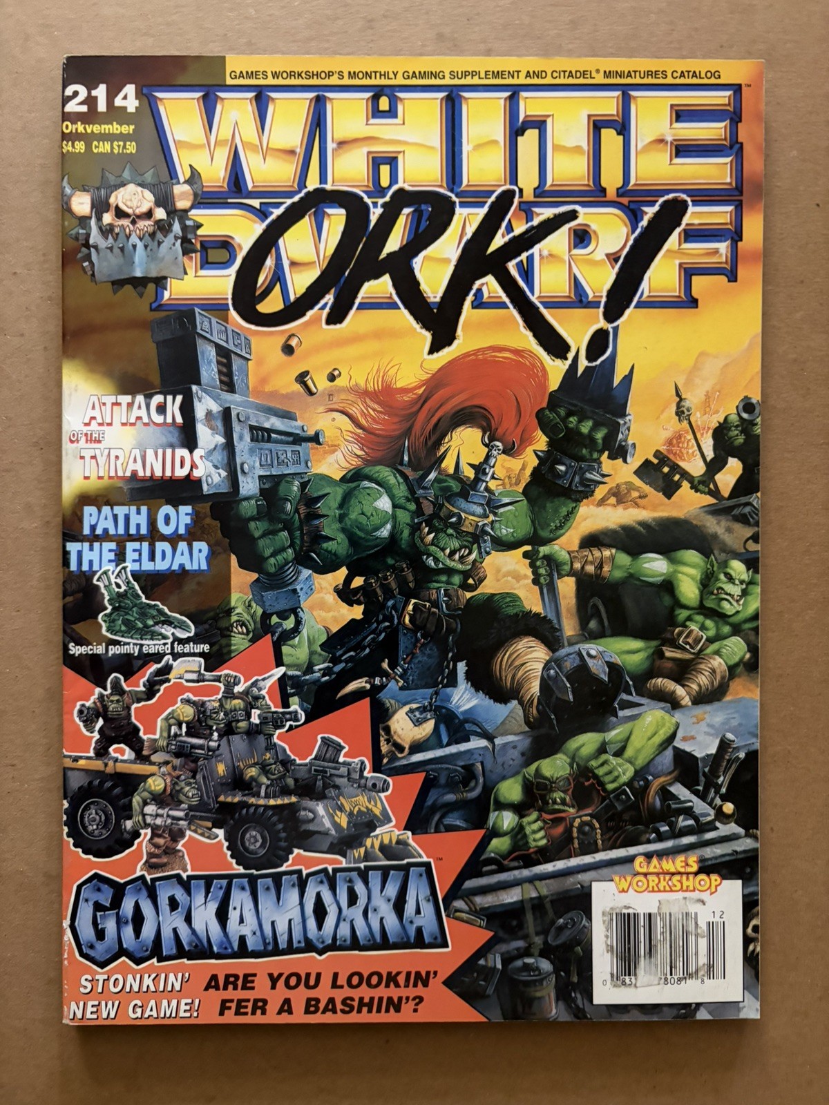 White Dwarf 214 Magazine Games Workshop Warhammer Fantasy 40,000 40K Orkvember