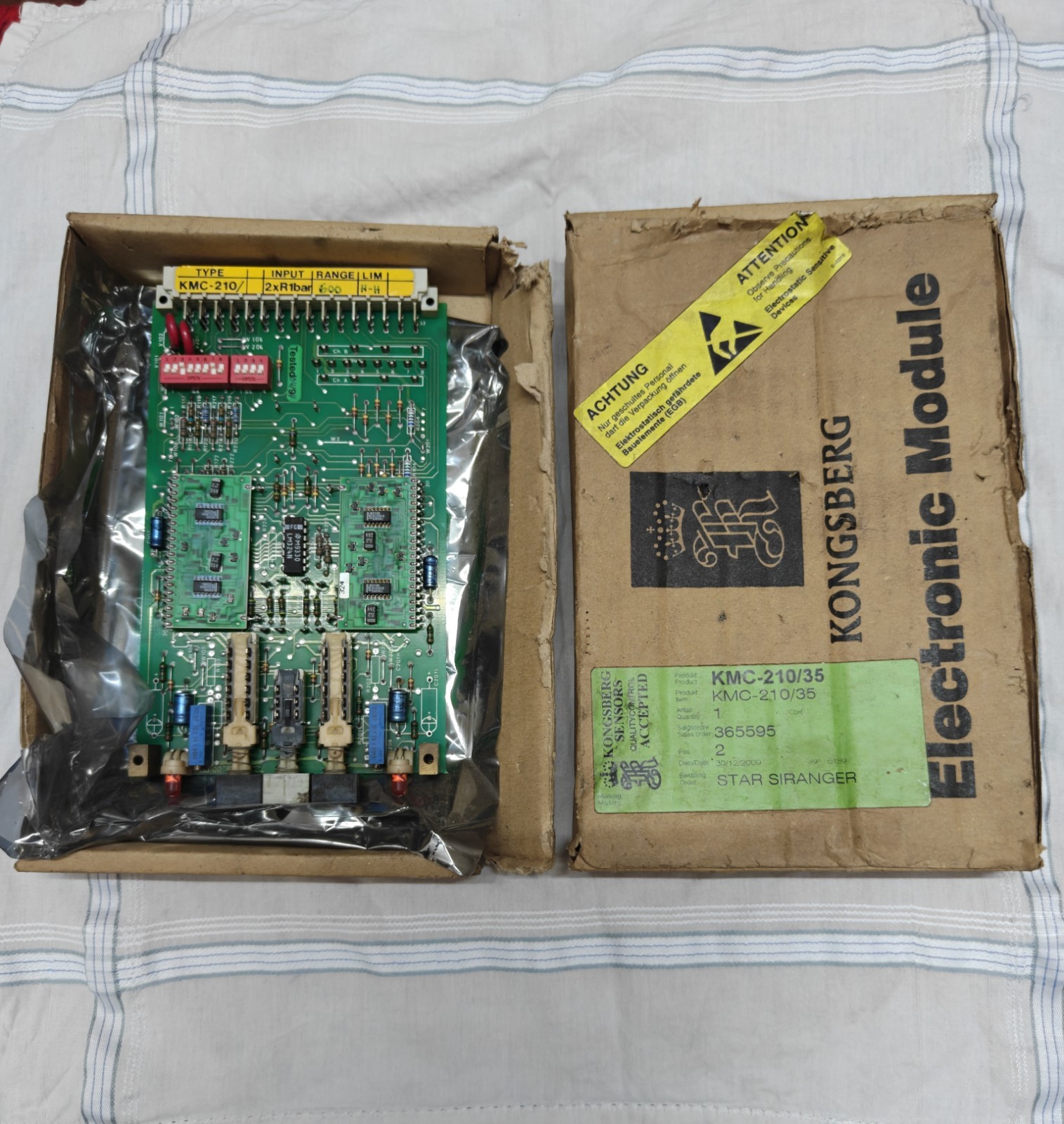 Kongsberg KMC-210/35 Alarm Unit (lot of 2 pcs) Free Fast Shipping