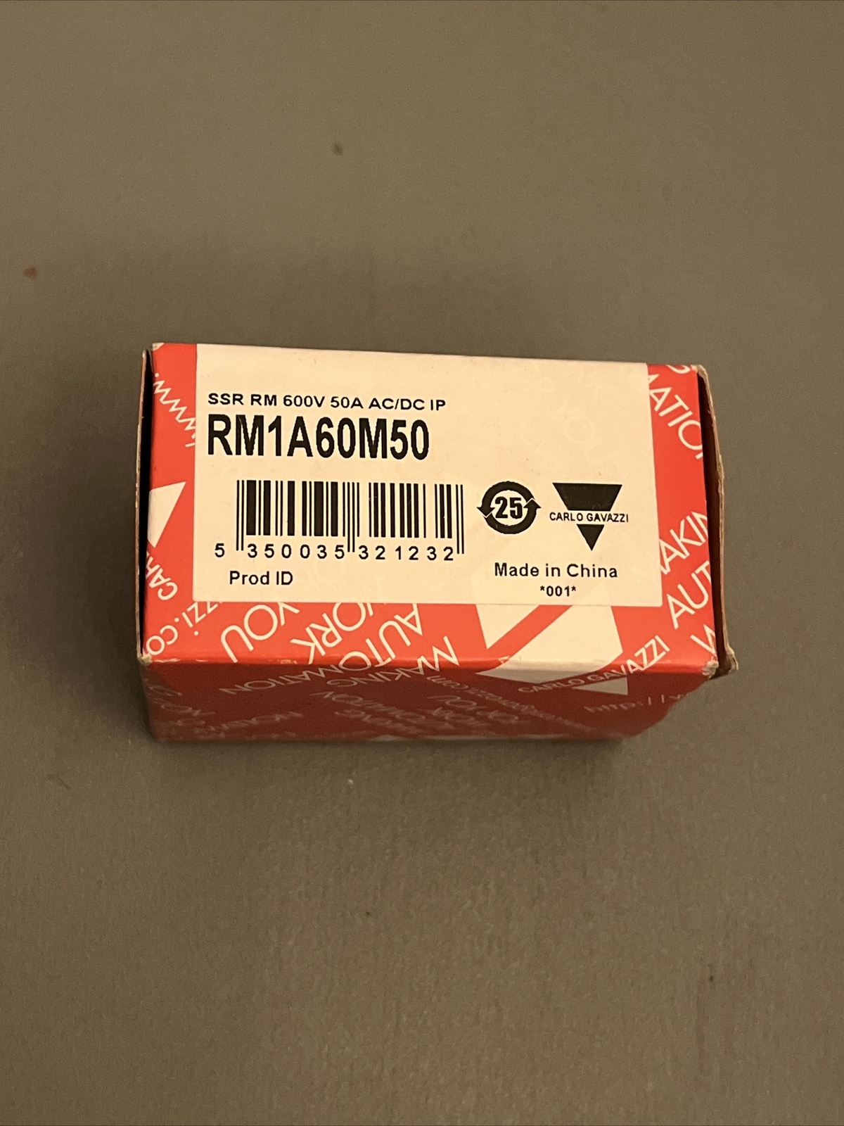 Carlo Gavazzi RM1A60M50 Solid State Relay 50A, 600VAC RM1 Series
