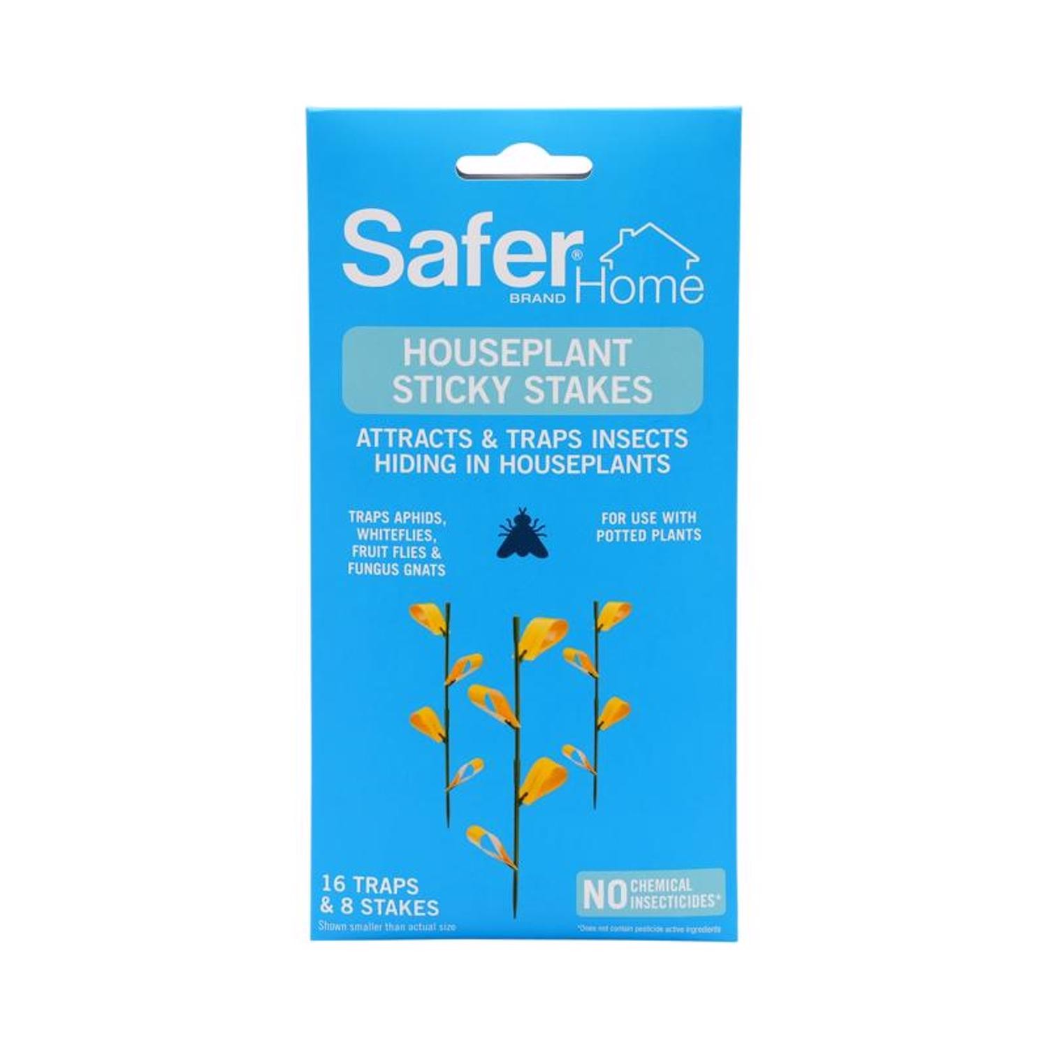 Safer Brand 5026 Organic Aphids/Whiteflies Pet Safe Houseplant Sticky Stakes